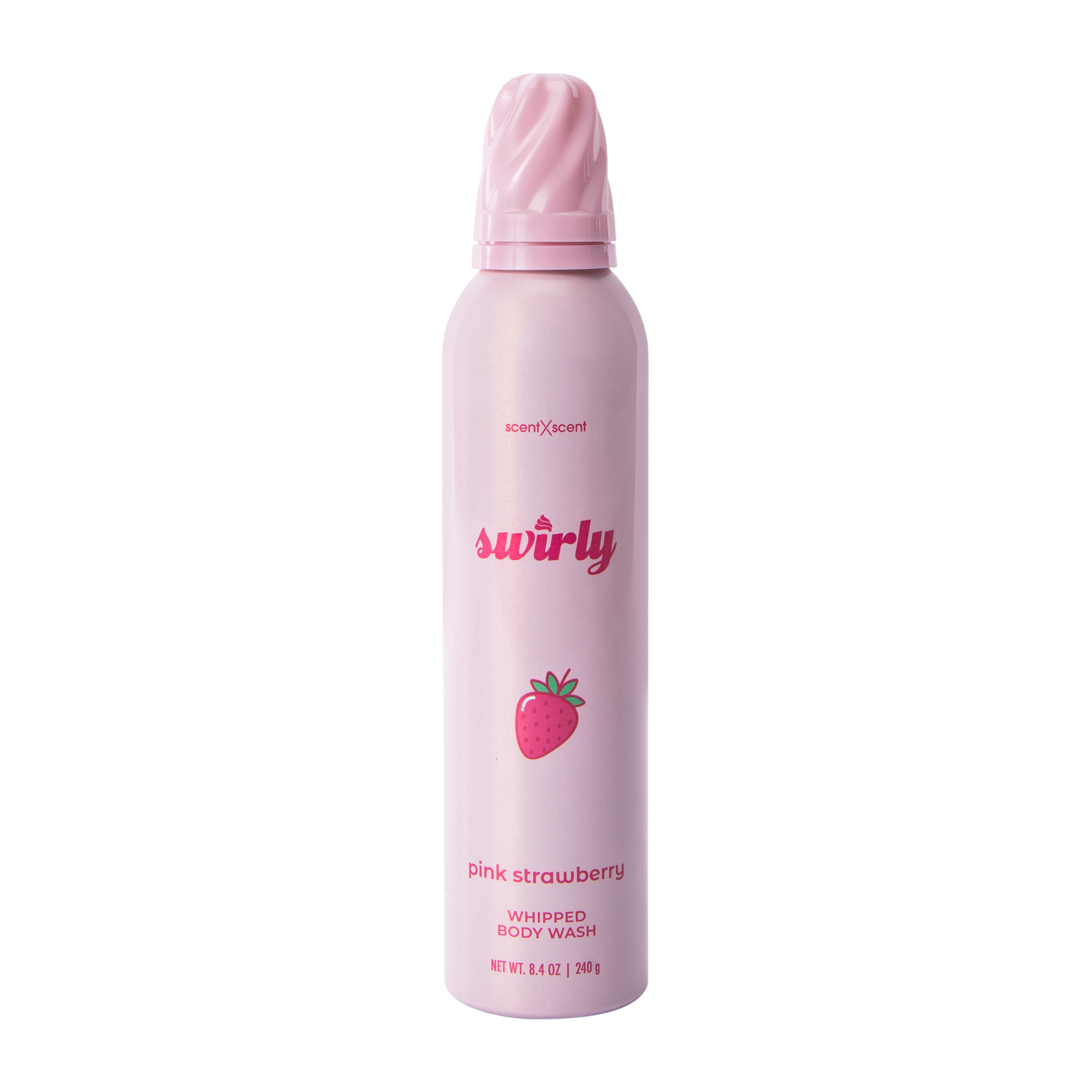 Swirly Pink Strawberry Whipped Body Wash 8.4oz
