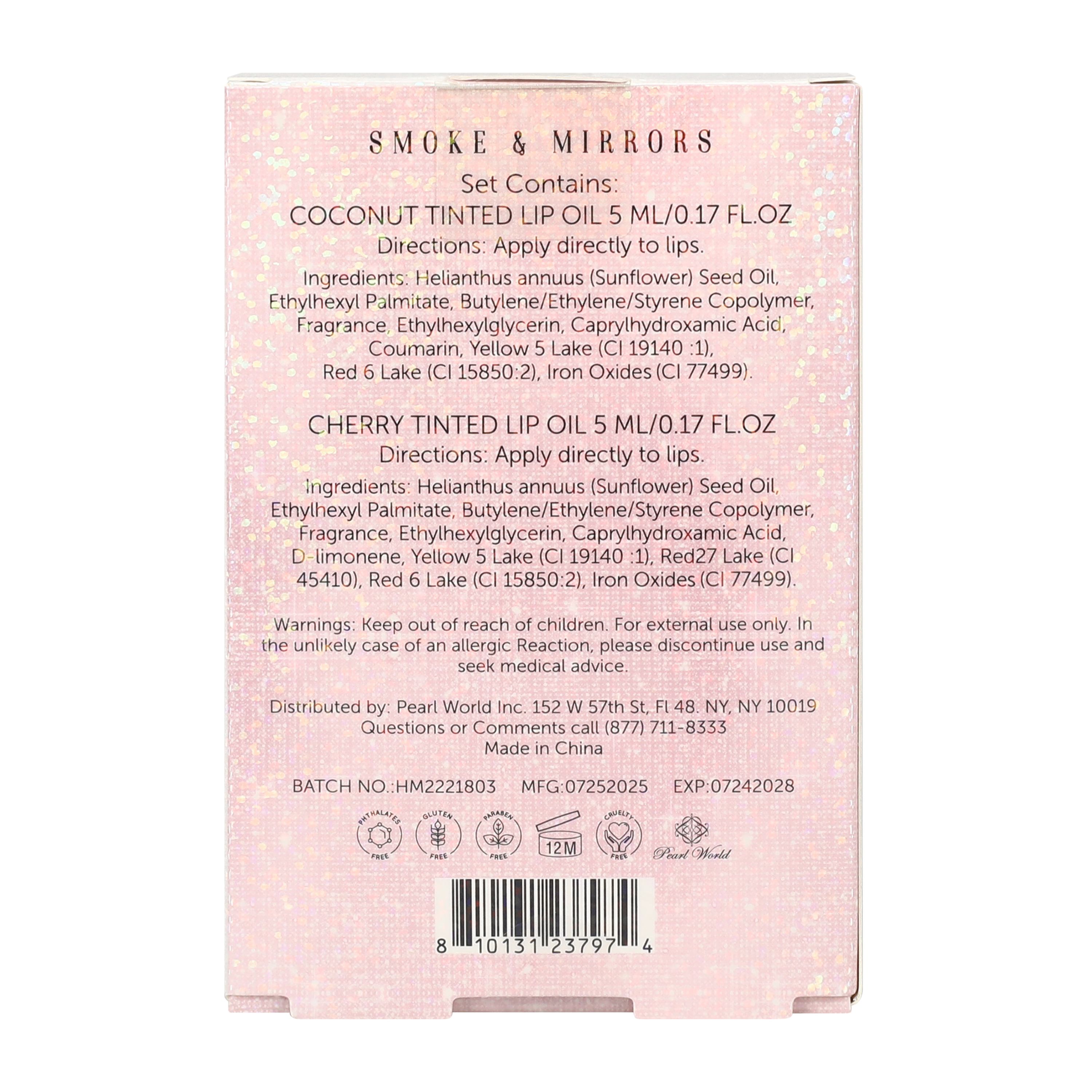Smoke & Mirrors Smile & Shine Tinted Lip Oil Duo Pack