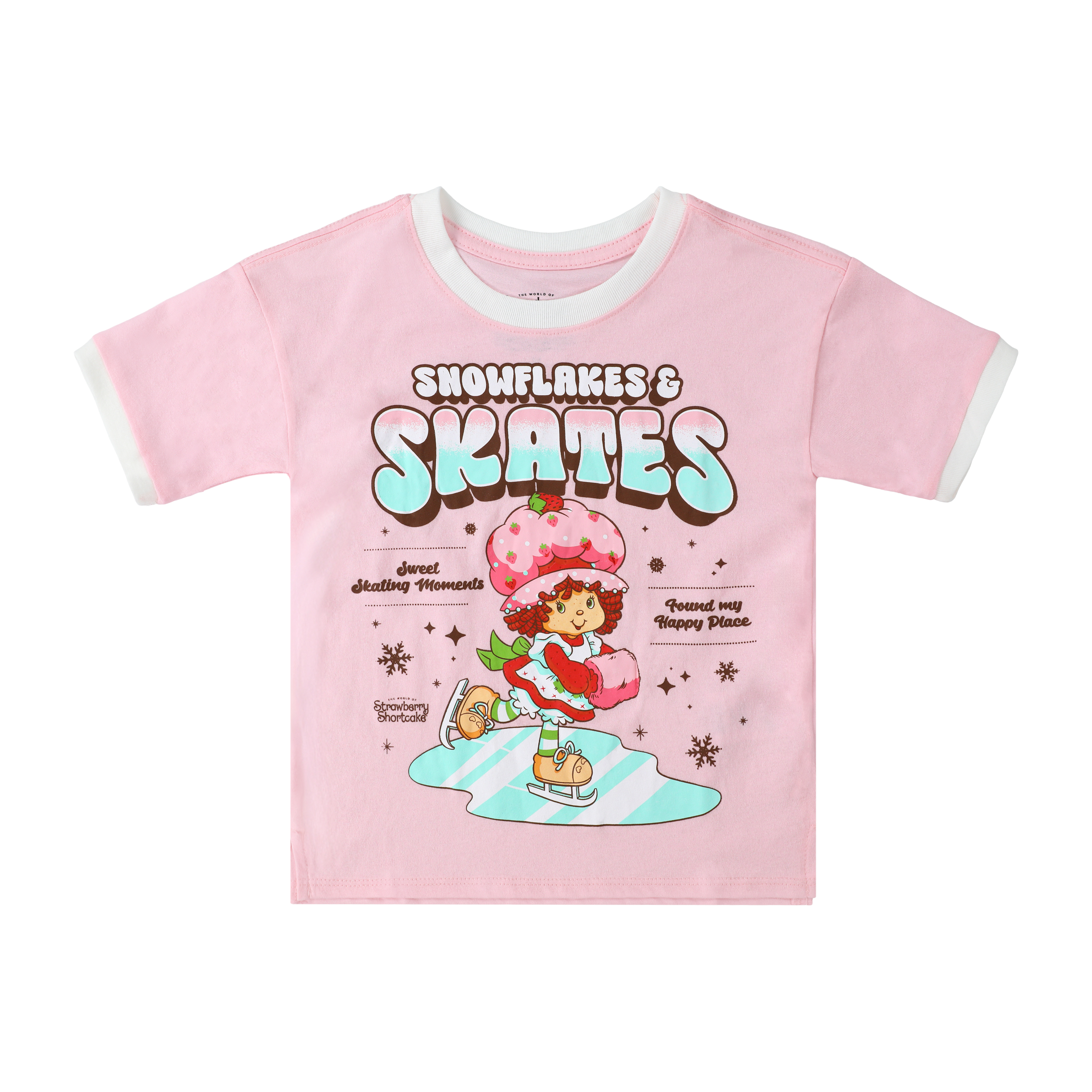 Kids Strawberry Shortcake™ Snowflakes & Skates Graphic Tee