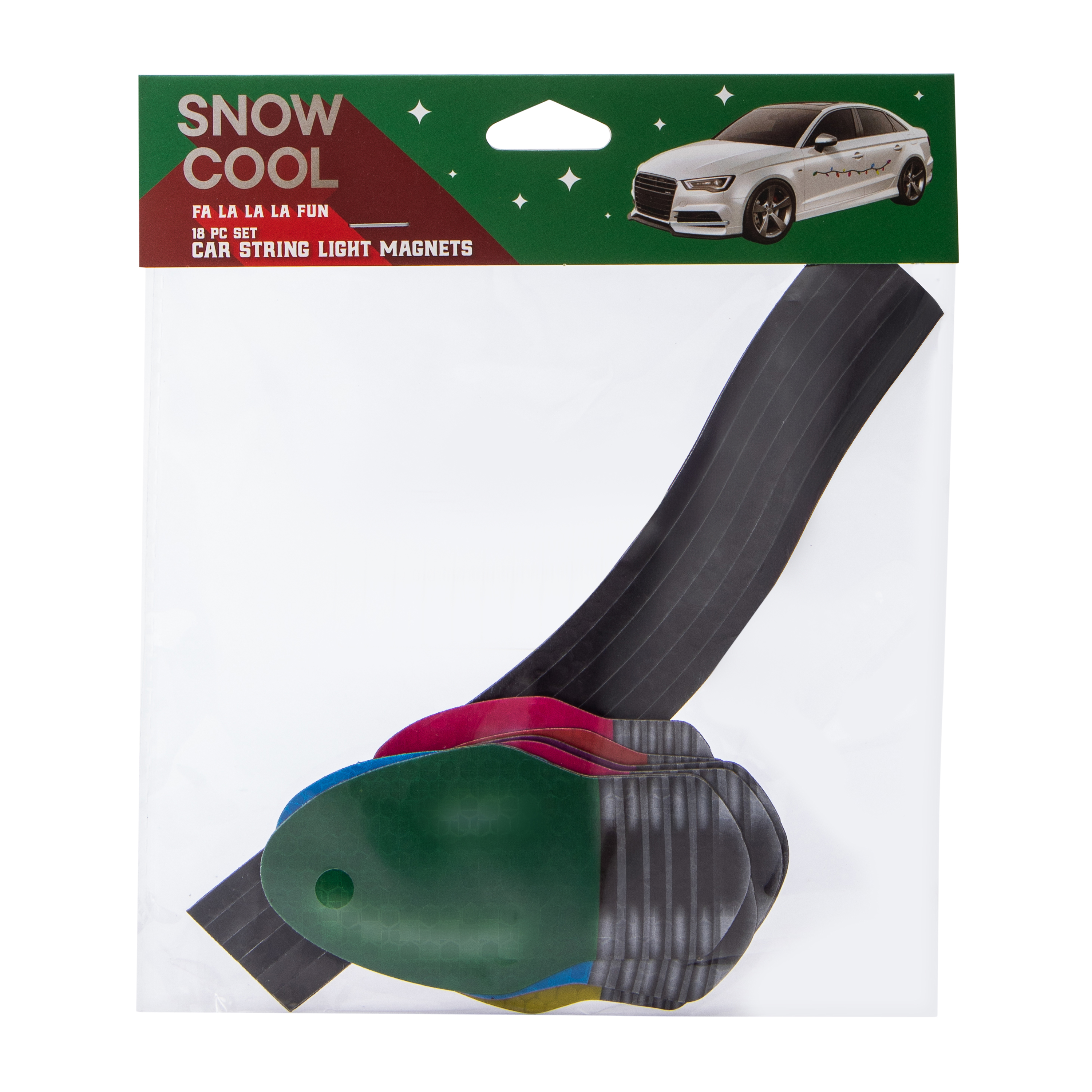 Christmas Snow Cool Car String Light Magnets Set