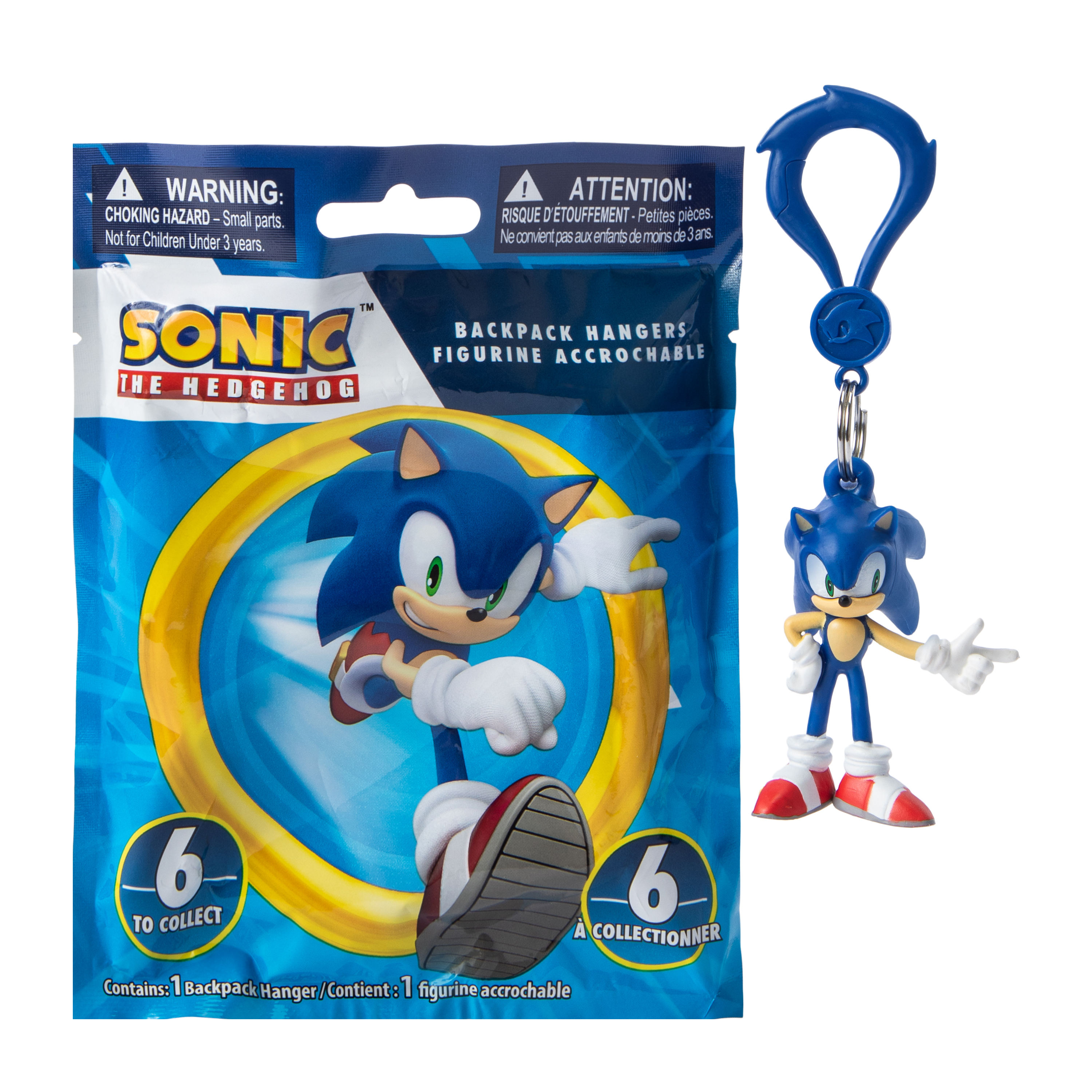 Sonic The Hedgehog™ Backpack Hangers (Styles May Vary)