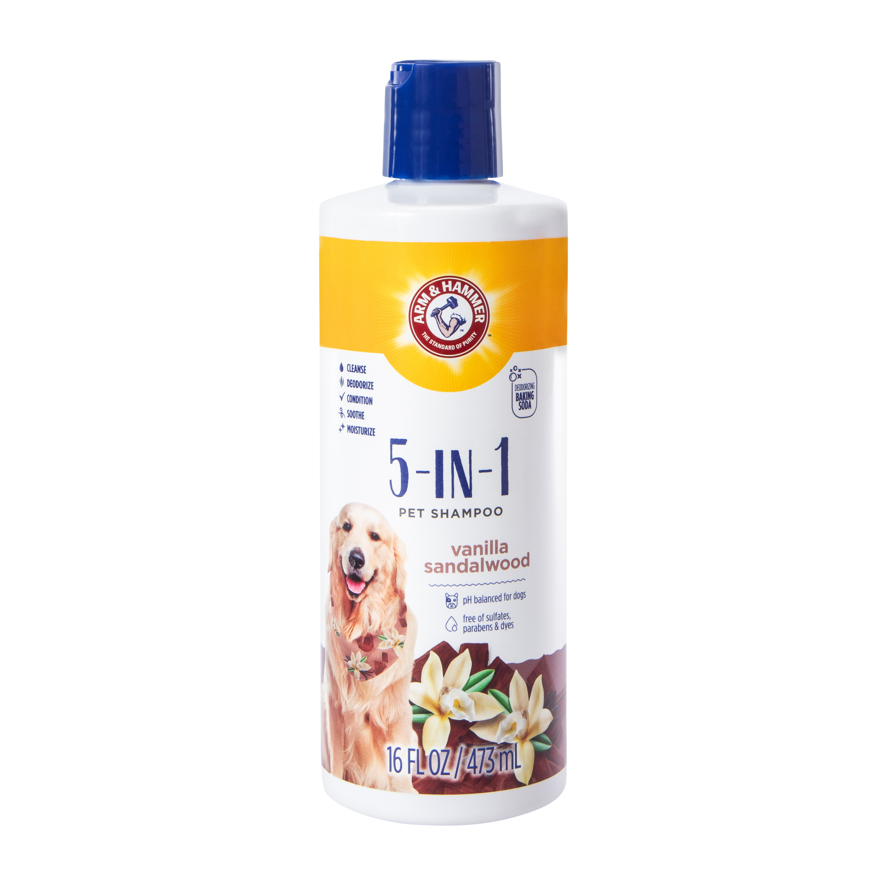 Arm & Hammer™ 5-In-1 Pet Shampoo Vanilla Sandalwood 16oz