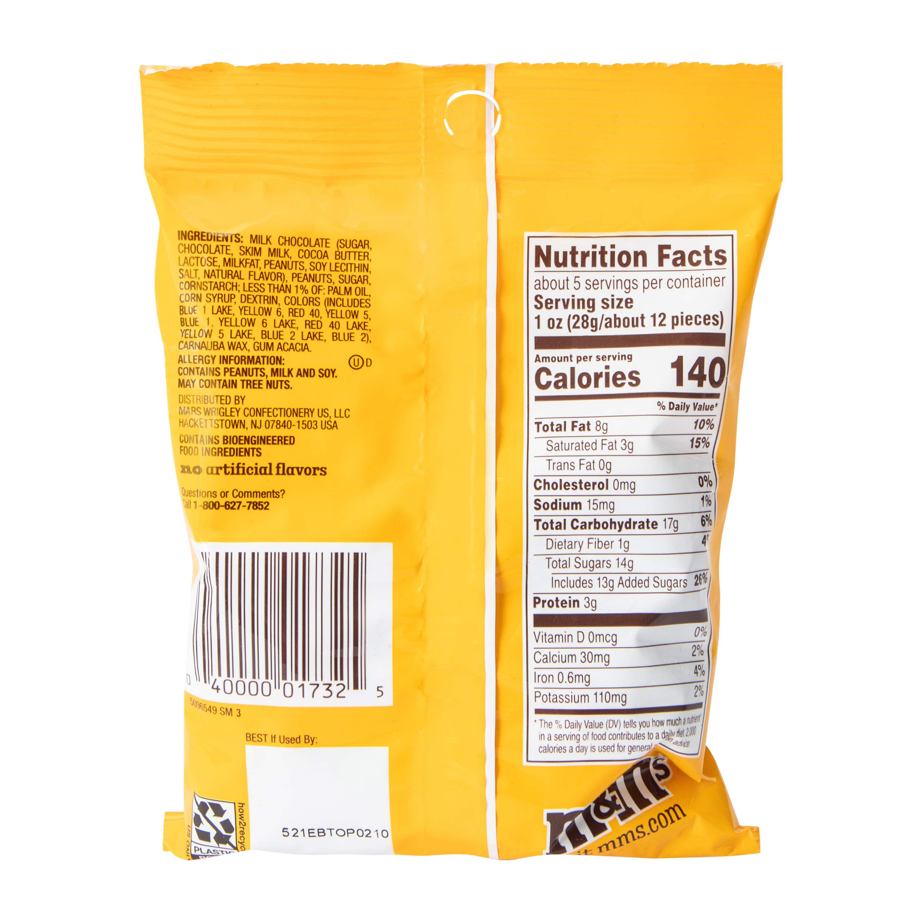 M&M's® Peanut Chocolate Candies 5.3oz