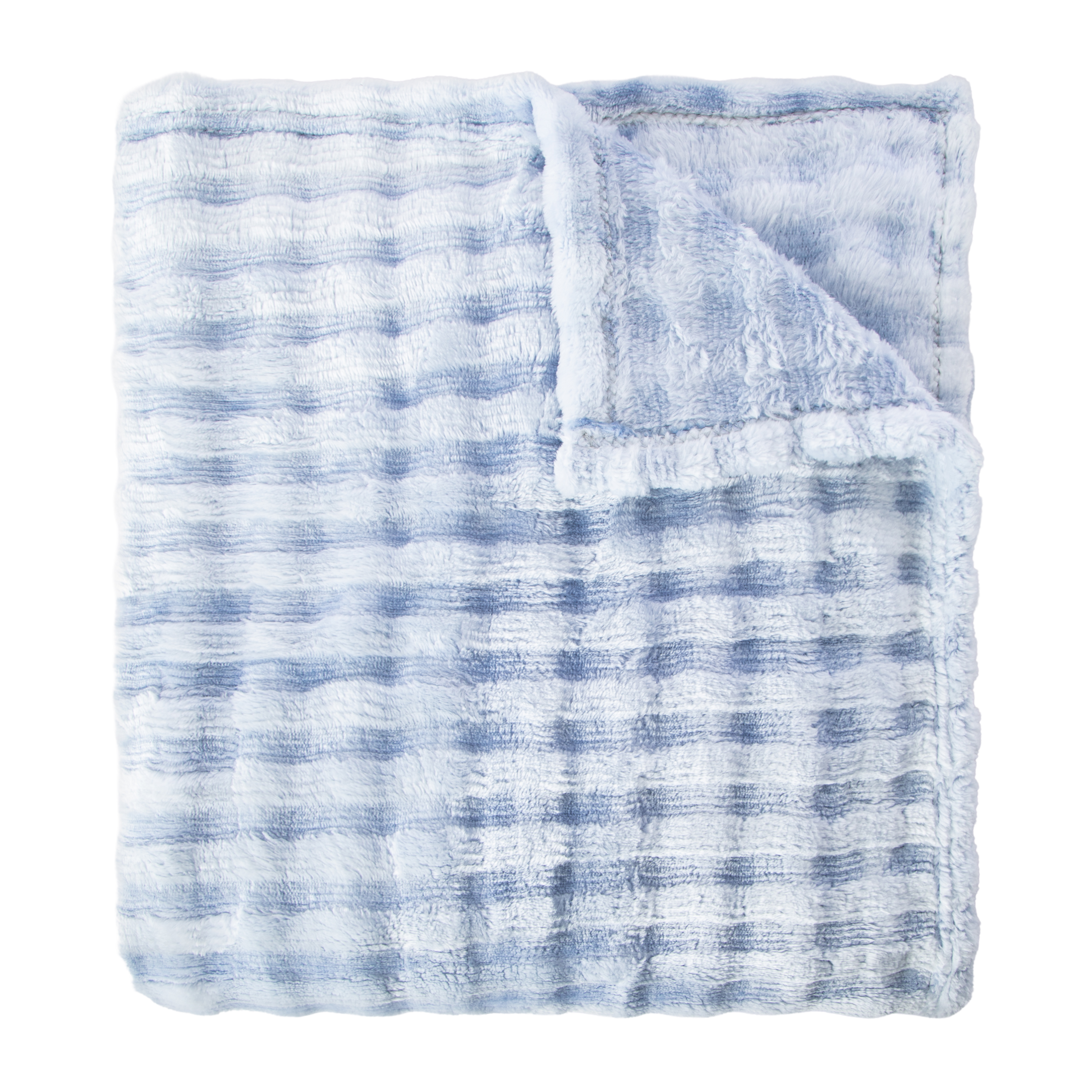 Luxe Collection Ripple Fur Throw 50inx60in