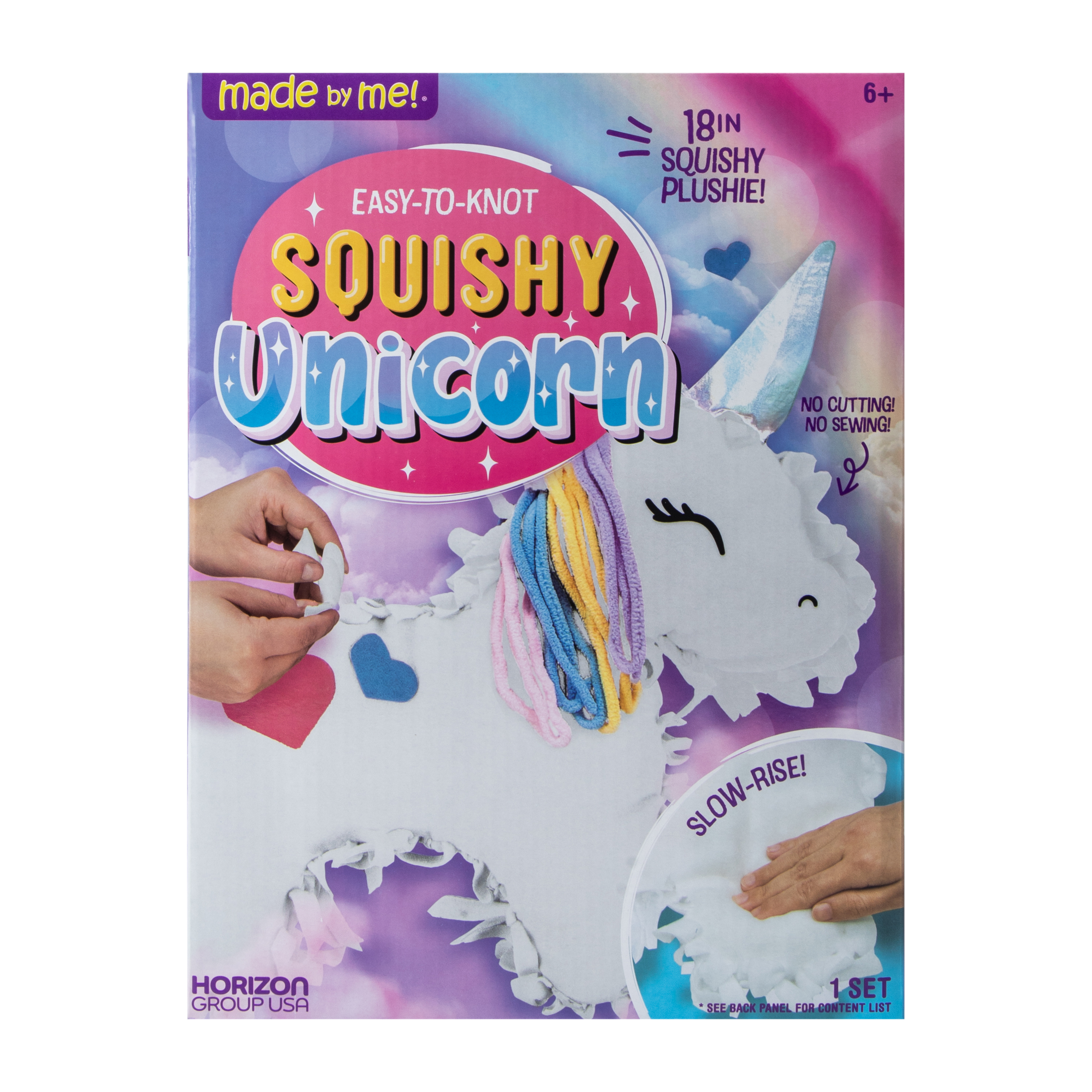 Made By Me® Easy-To-Knot Squishy Unicorn Plush Set