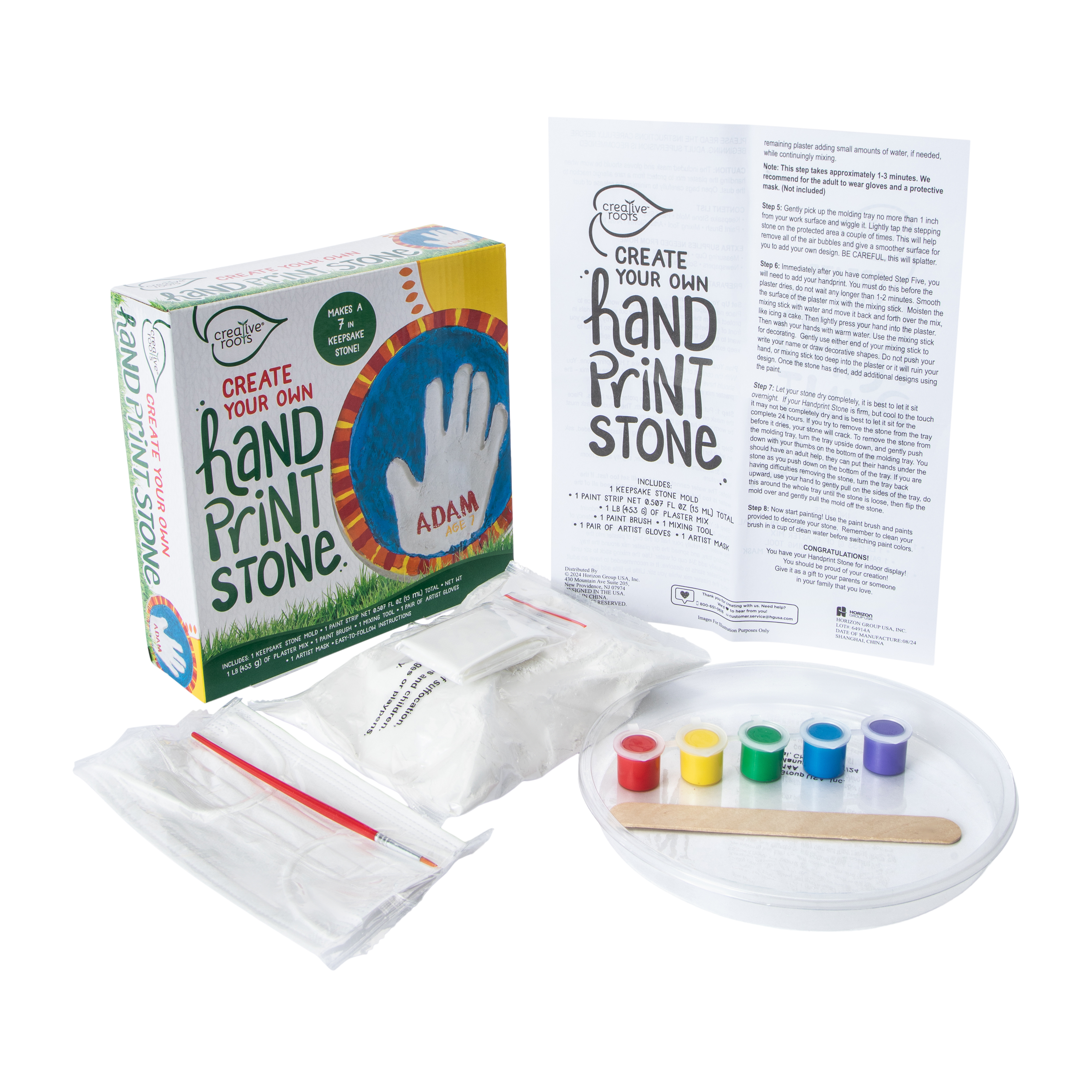 Creative Roots® Create Your Own Hand Print Stone