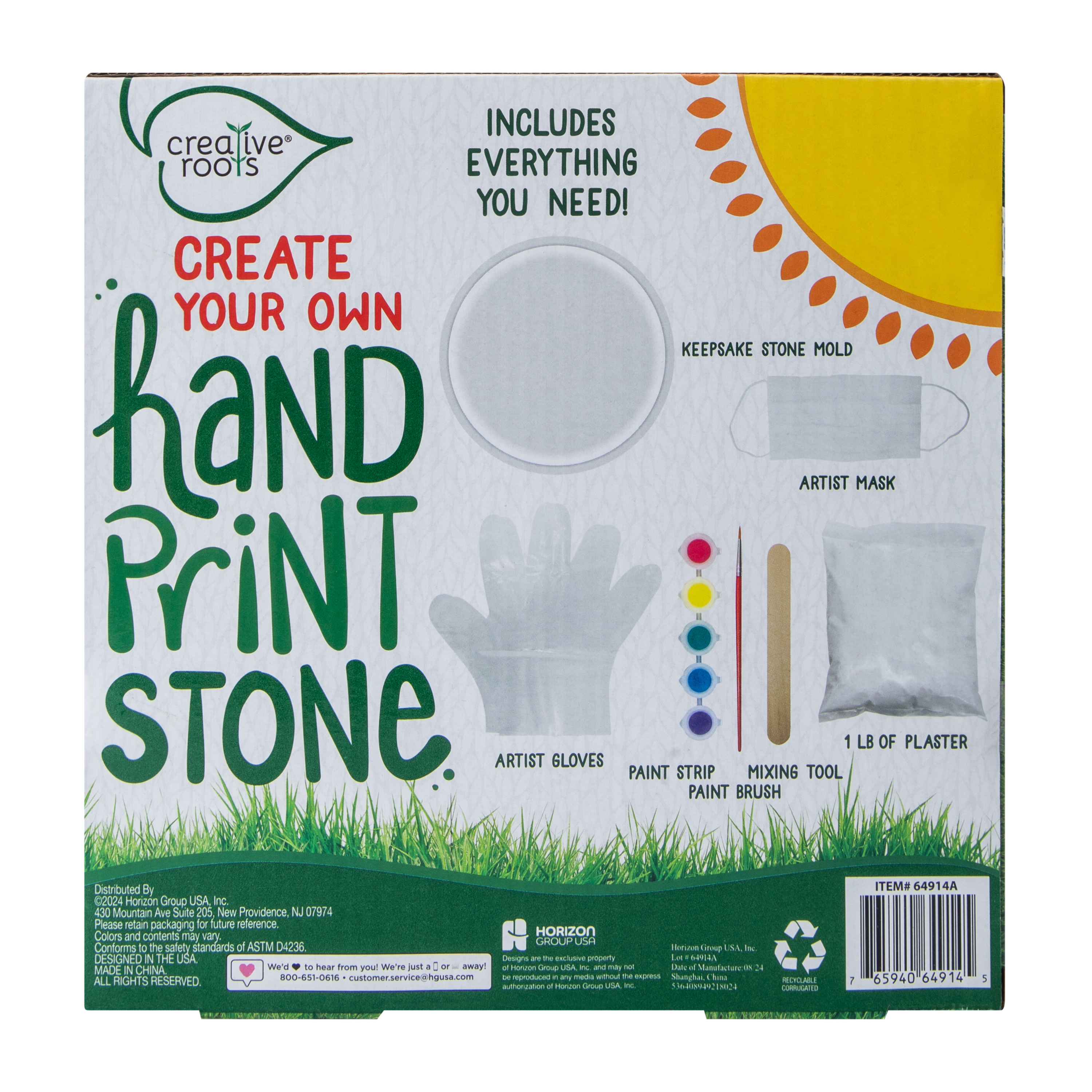 Creative Roots® Create Your Own Hand Print Stone