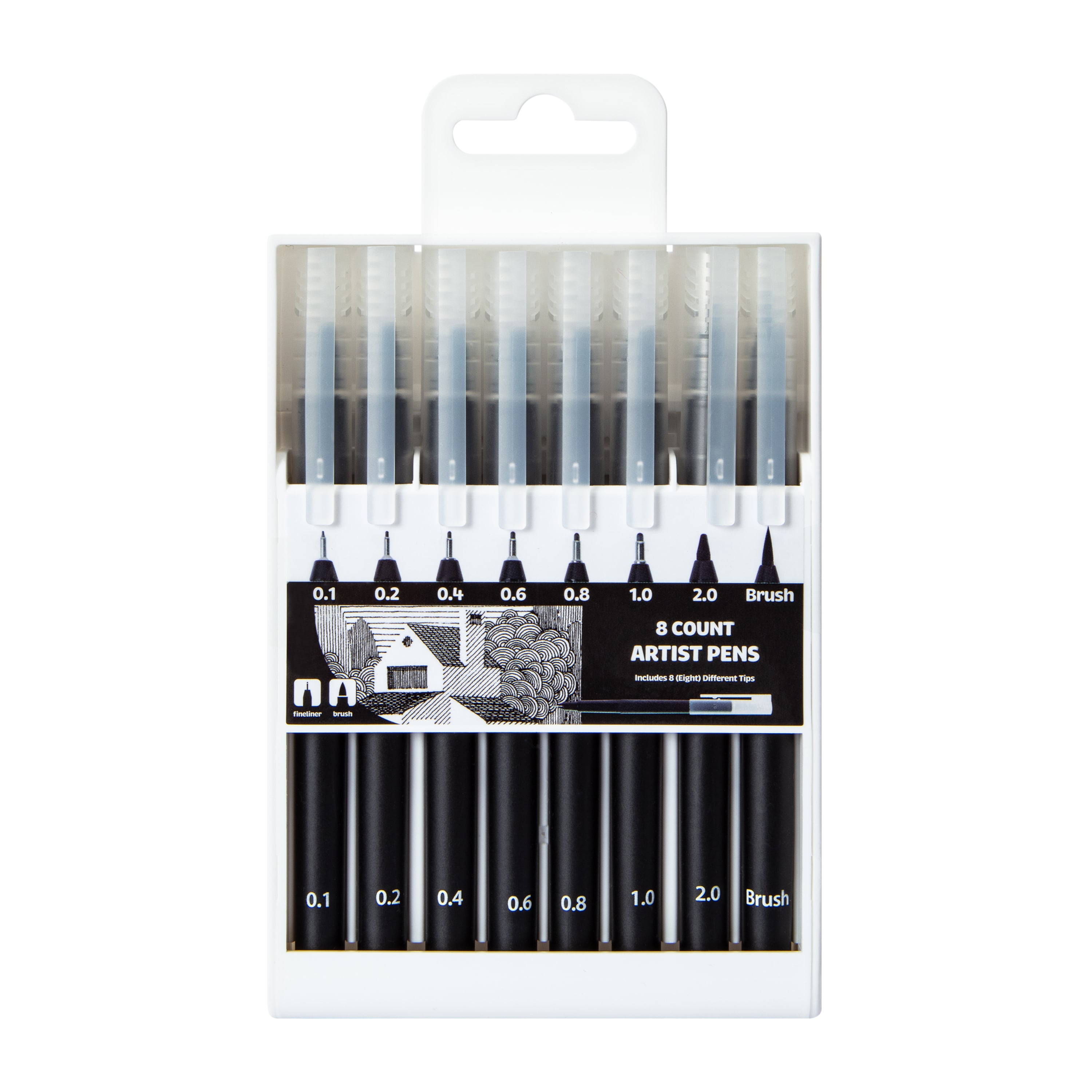 Plumas de Artista 8 Pcs Calidad Pa Tus Obras 2