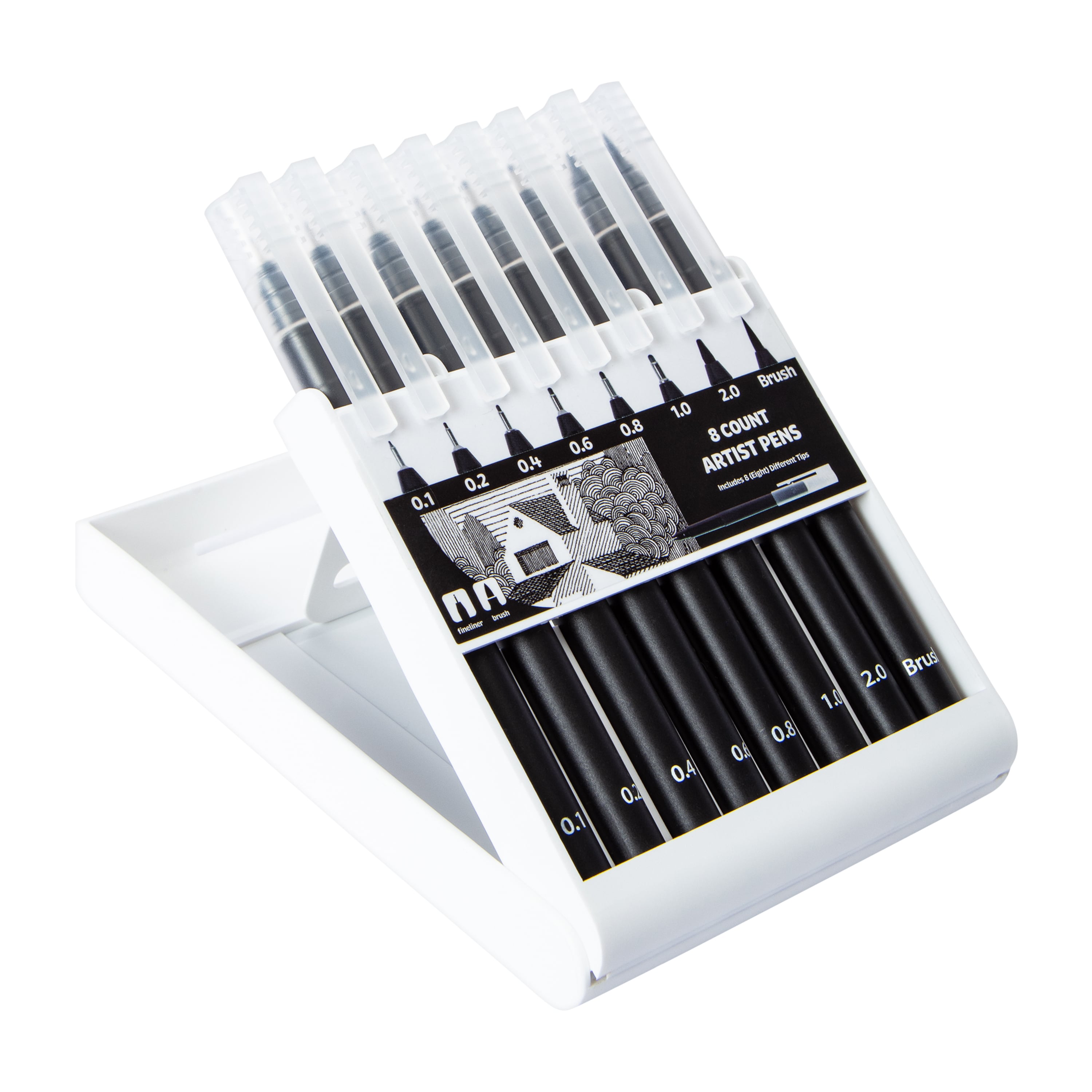 Plumas de Artista 8 Pcs Calidad Pa Tus Obras 3