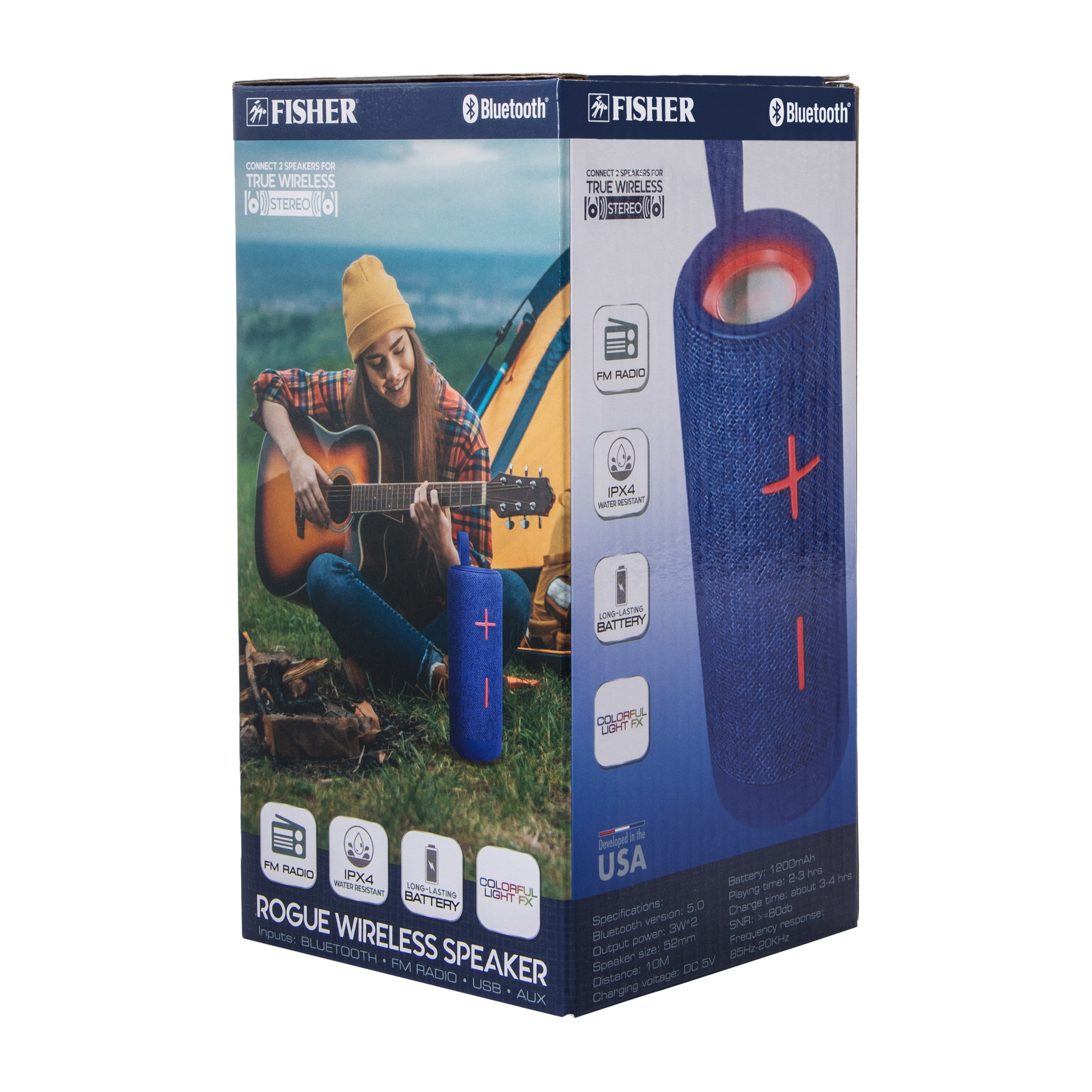 Fisher Bluetooth® Fabric Speaker