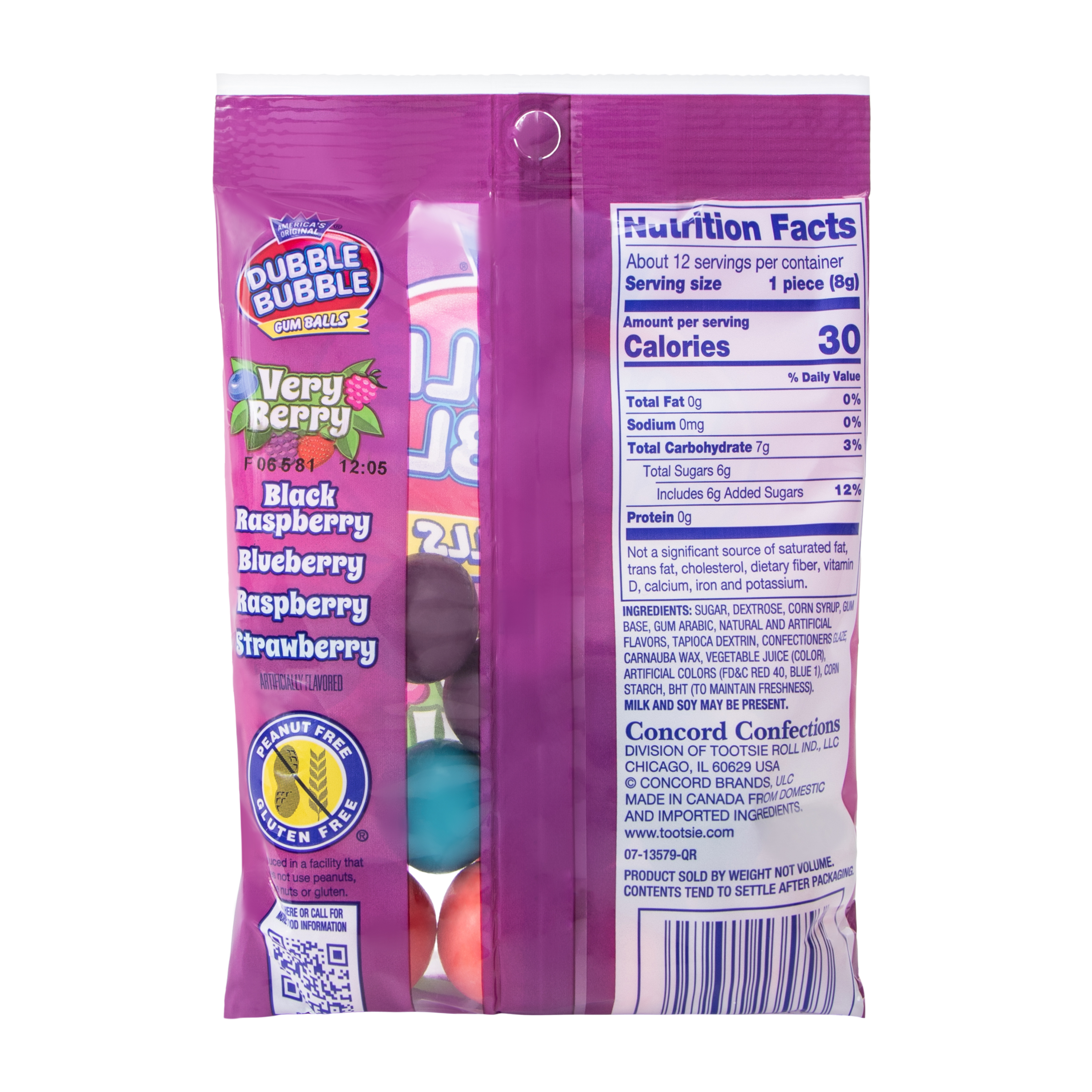 Dubble Bubble® Very Berry Gumballs 3.3oz