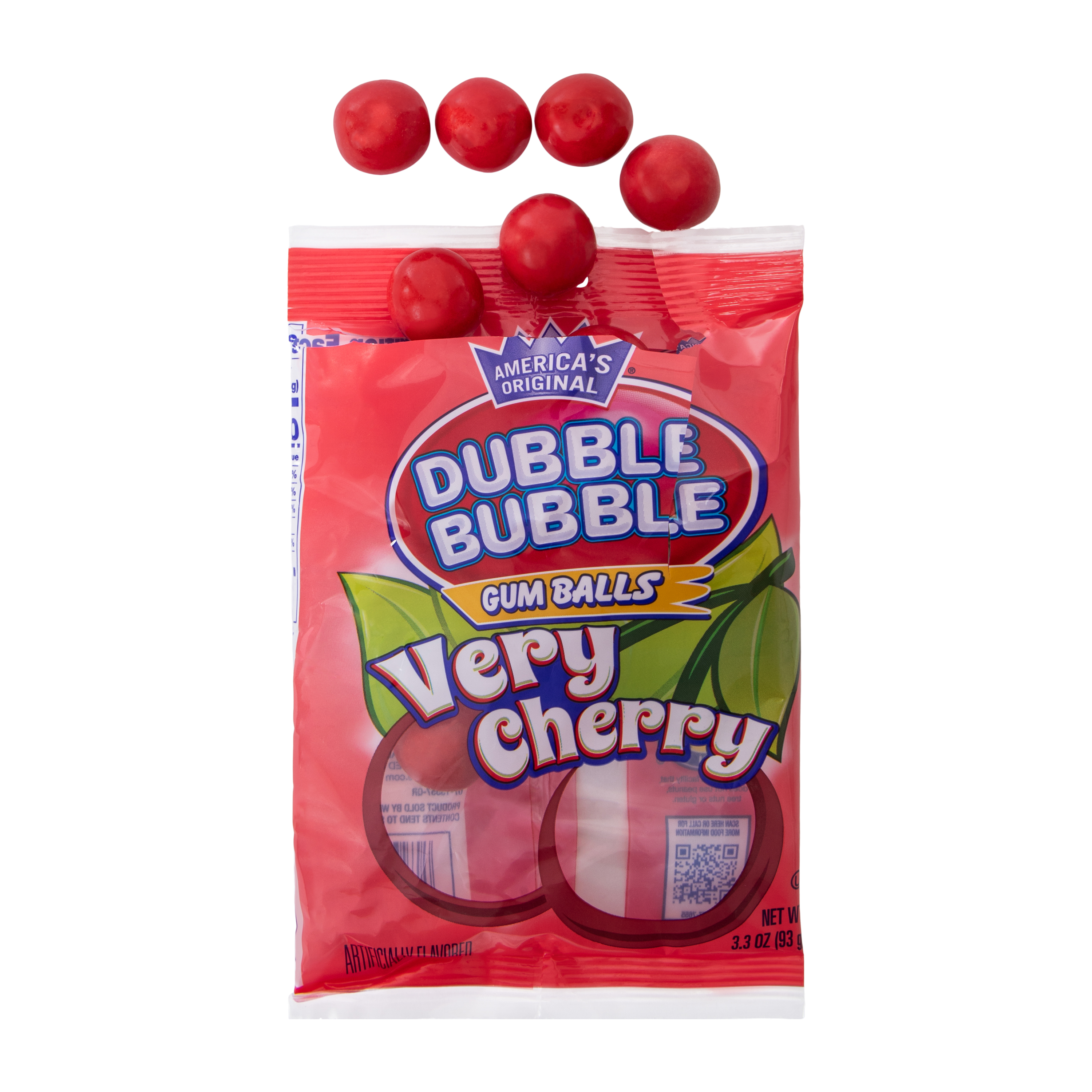 Dubble Bubble® Very Cherry Gum Balls 3.3oz