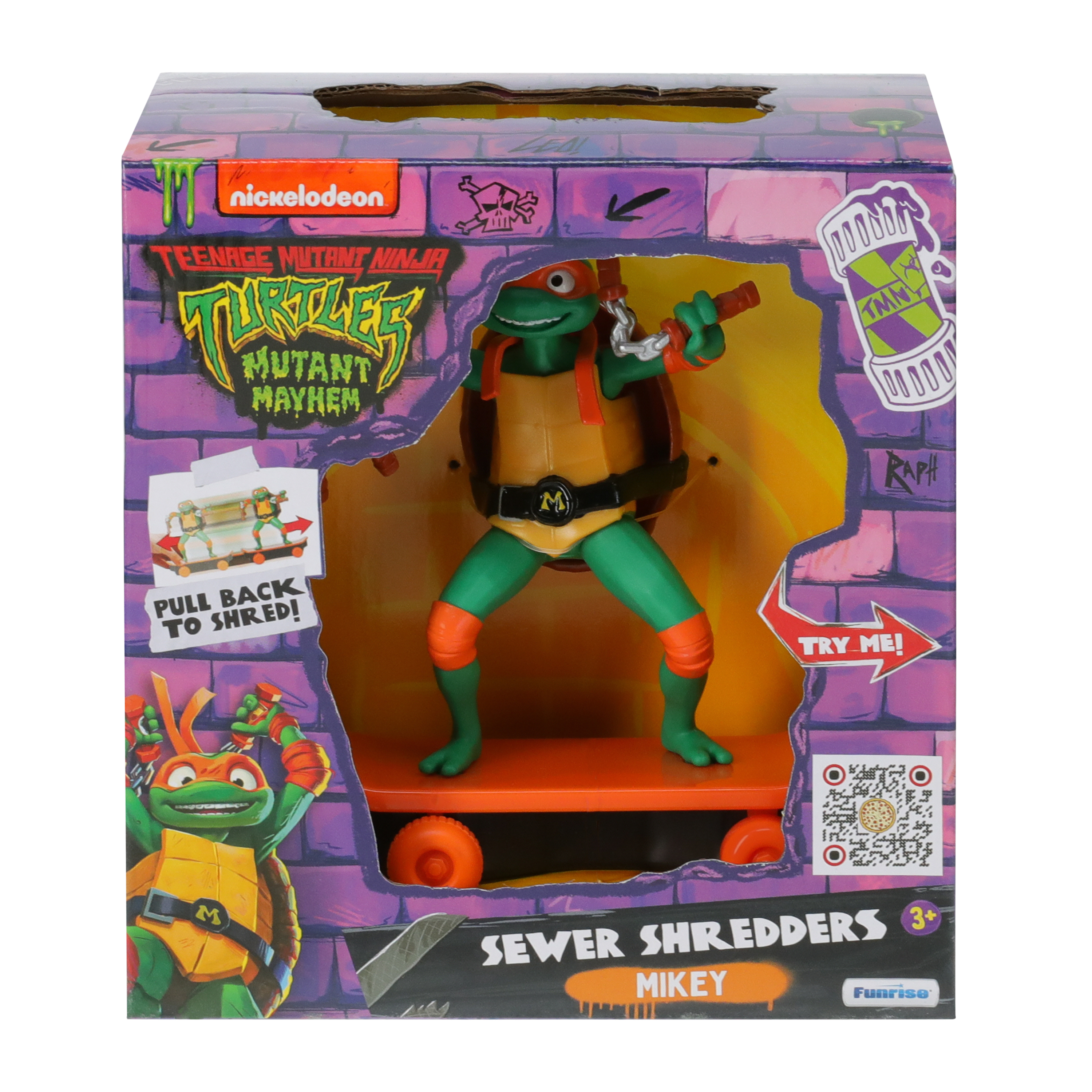 Nickelodeon Teenage Mutant Ninja Turtles Mutant Mayhem Sewer Shredders Mikey Toy
