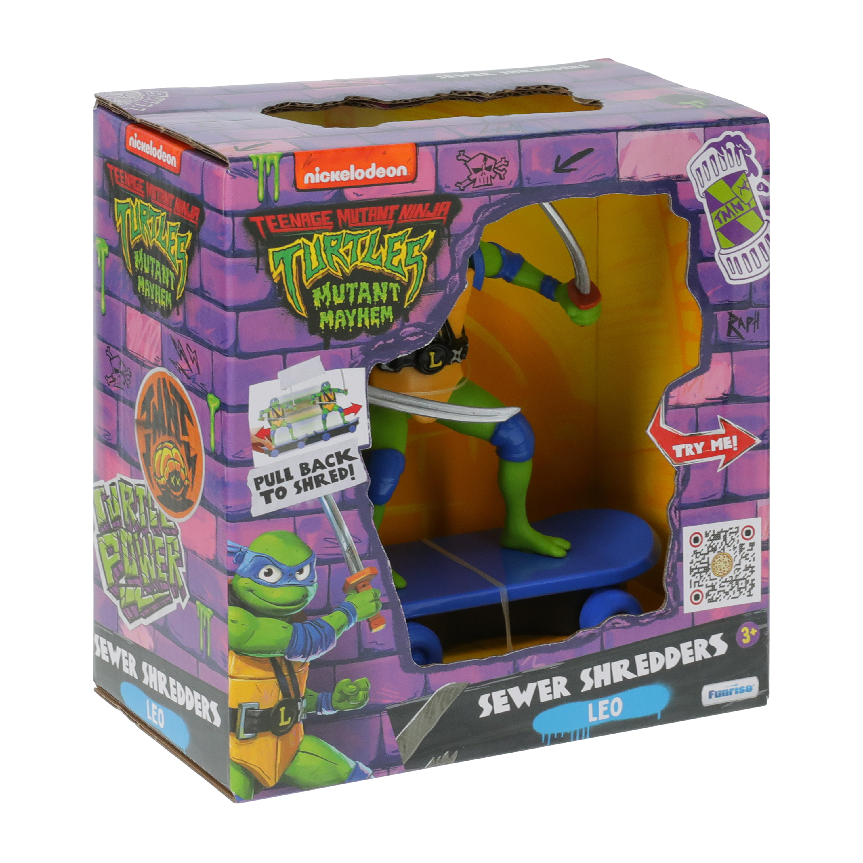 Nickelodeon Teenage Mutant Ninja Turtles Mutant Mayhem Sewer Shredders Leo Toy