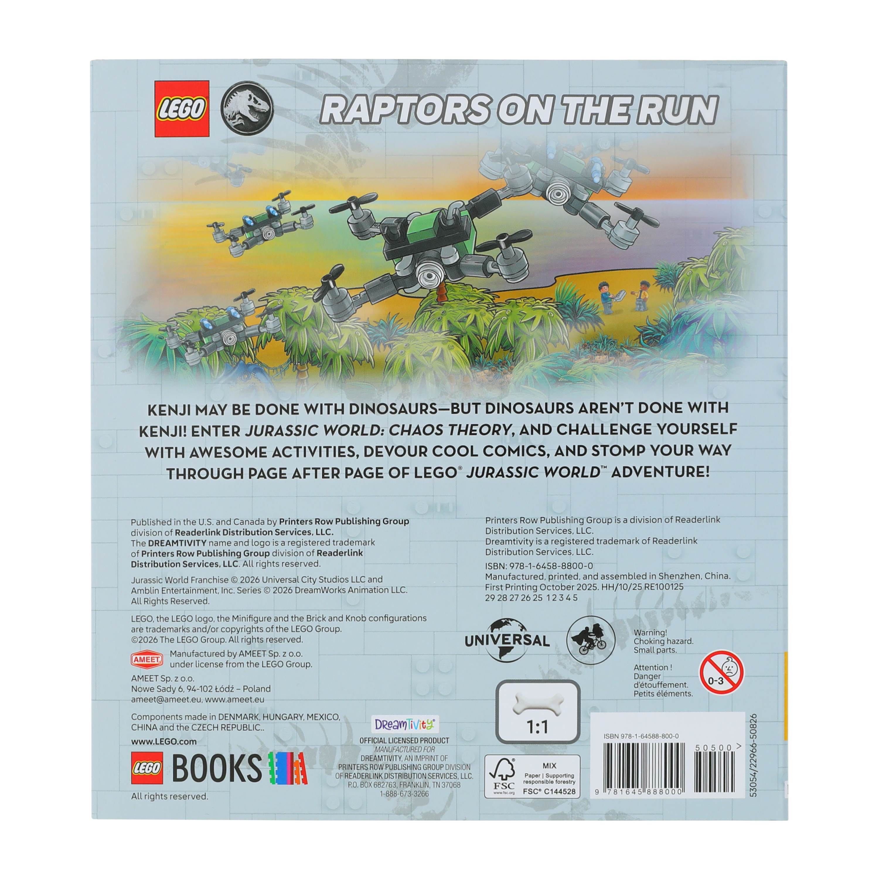 LEGO® Jurassic World Raptors On The Run Bricktivity™ Set