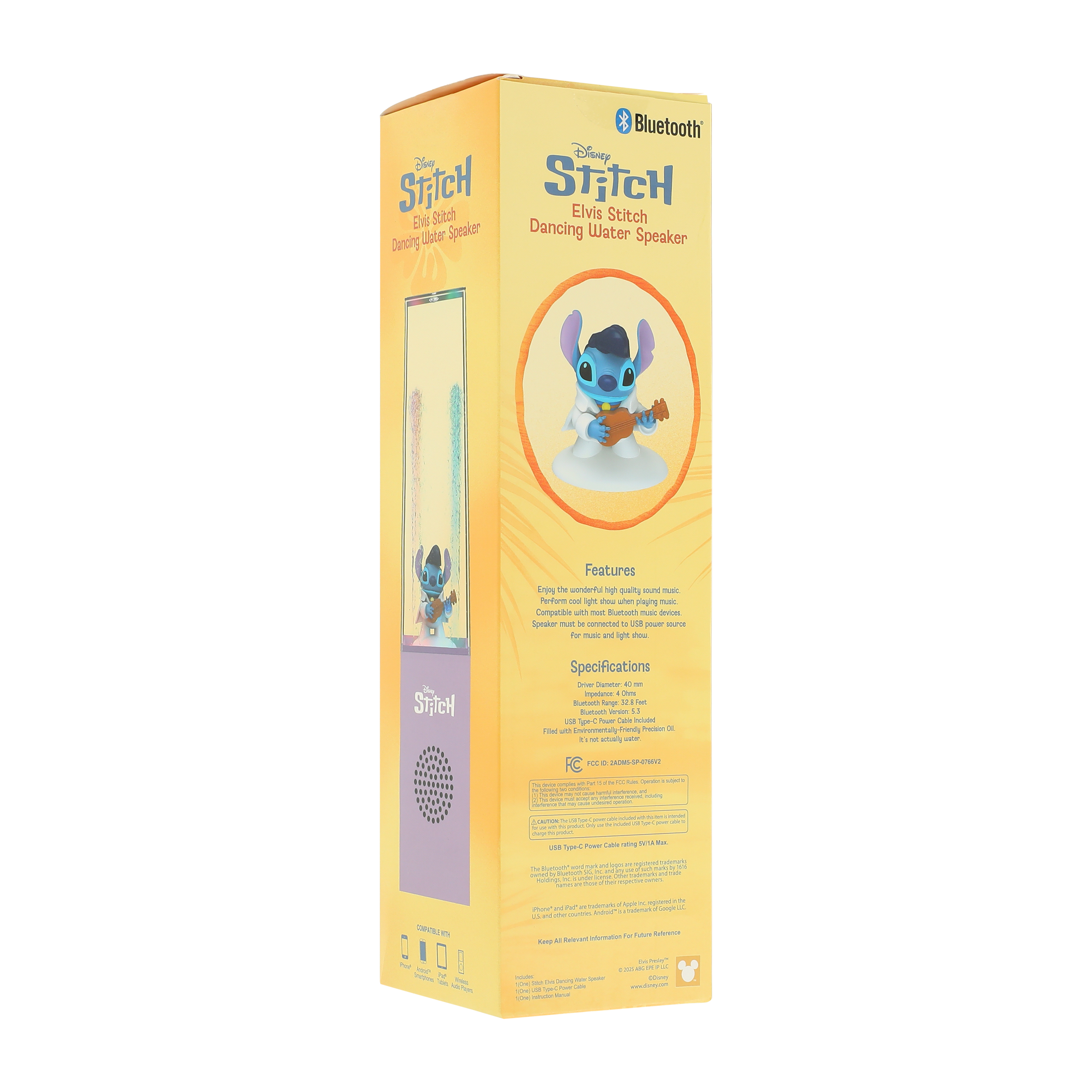 Disney Bluetooth® Water Dancing Speaker 10.35in x 2.32in