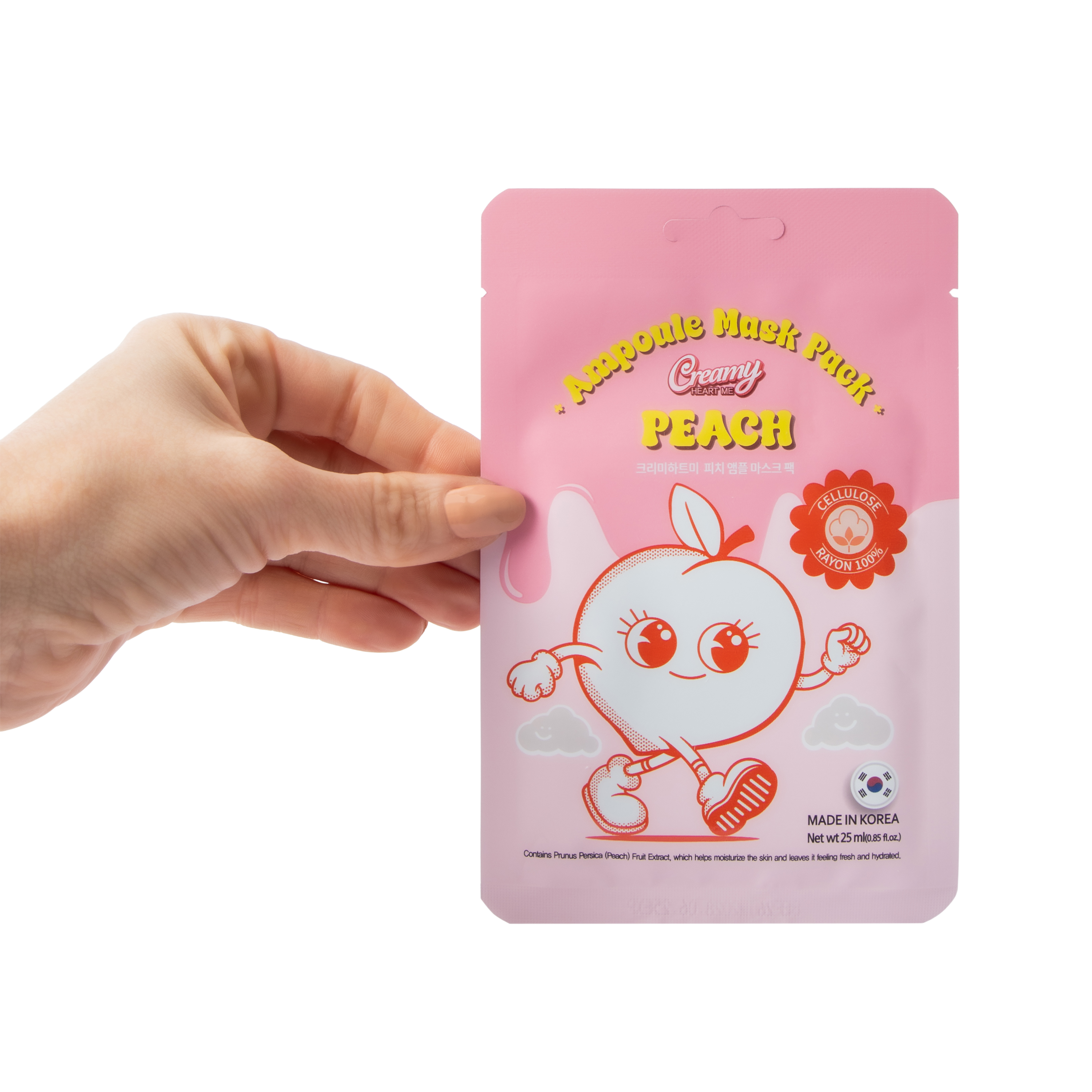 Creamy Heart Me Peach Ampoule Mask 10-Pack