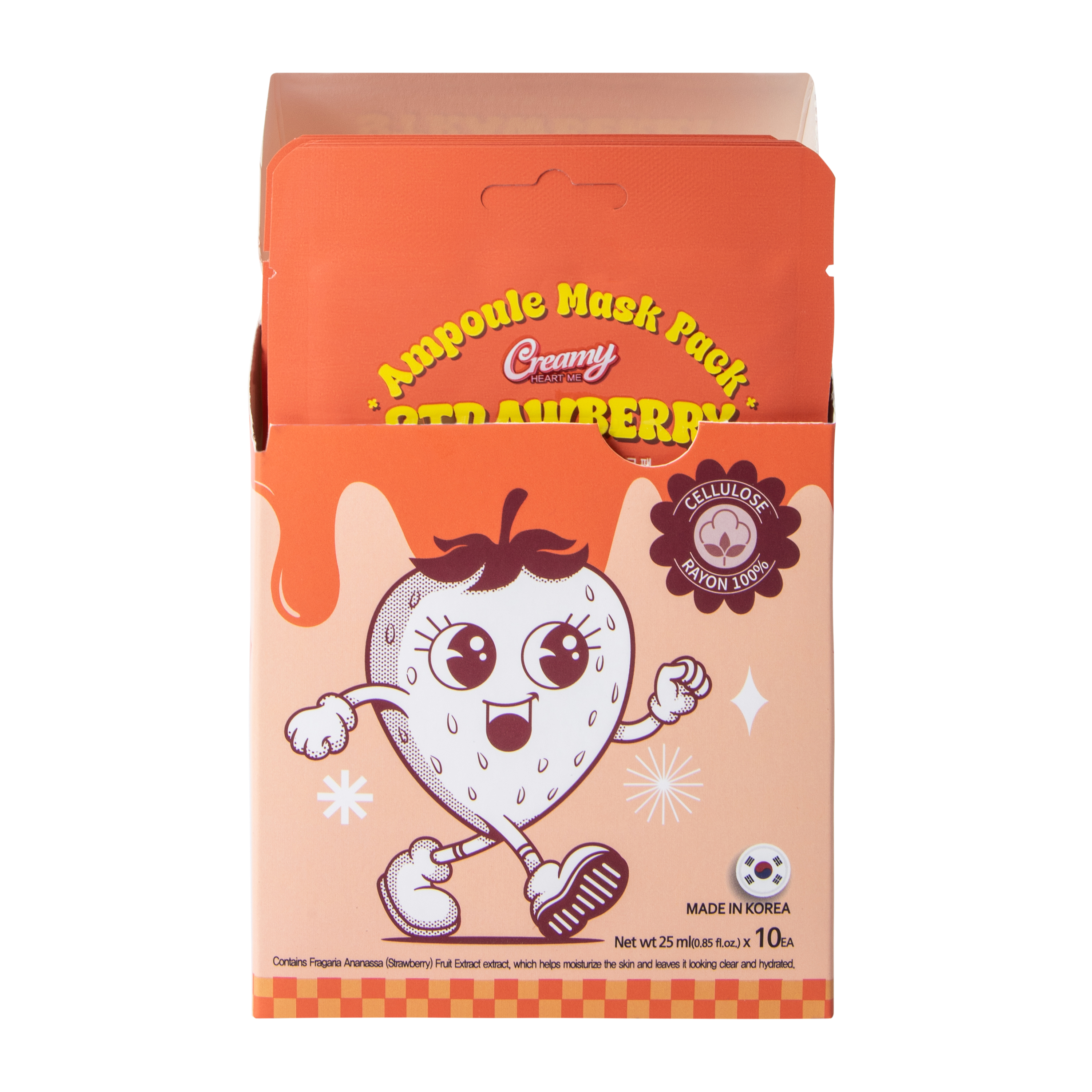 Creamy Heart Me Strawberry Ampoule Mask 10-Pack