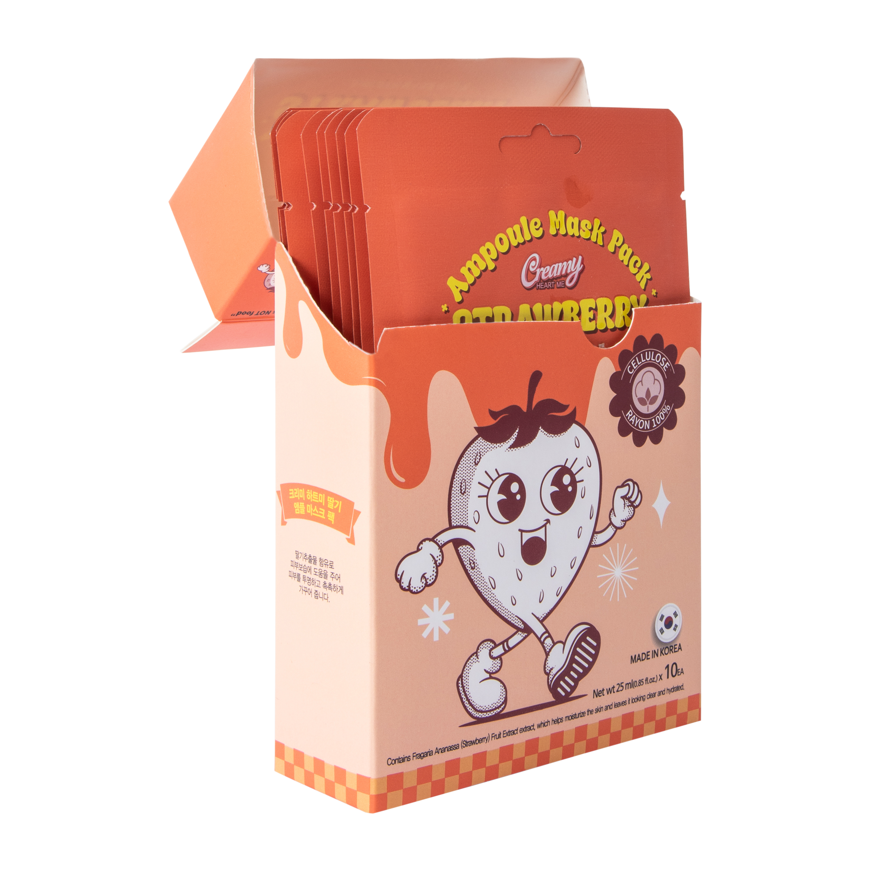 Creamy Heart Me Strawberry Ampoule Mask 10-Pack