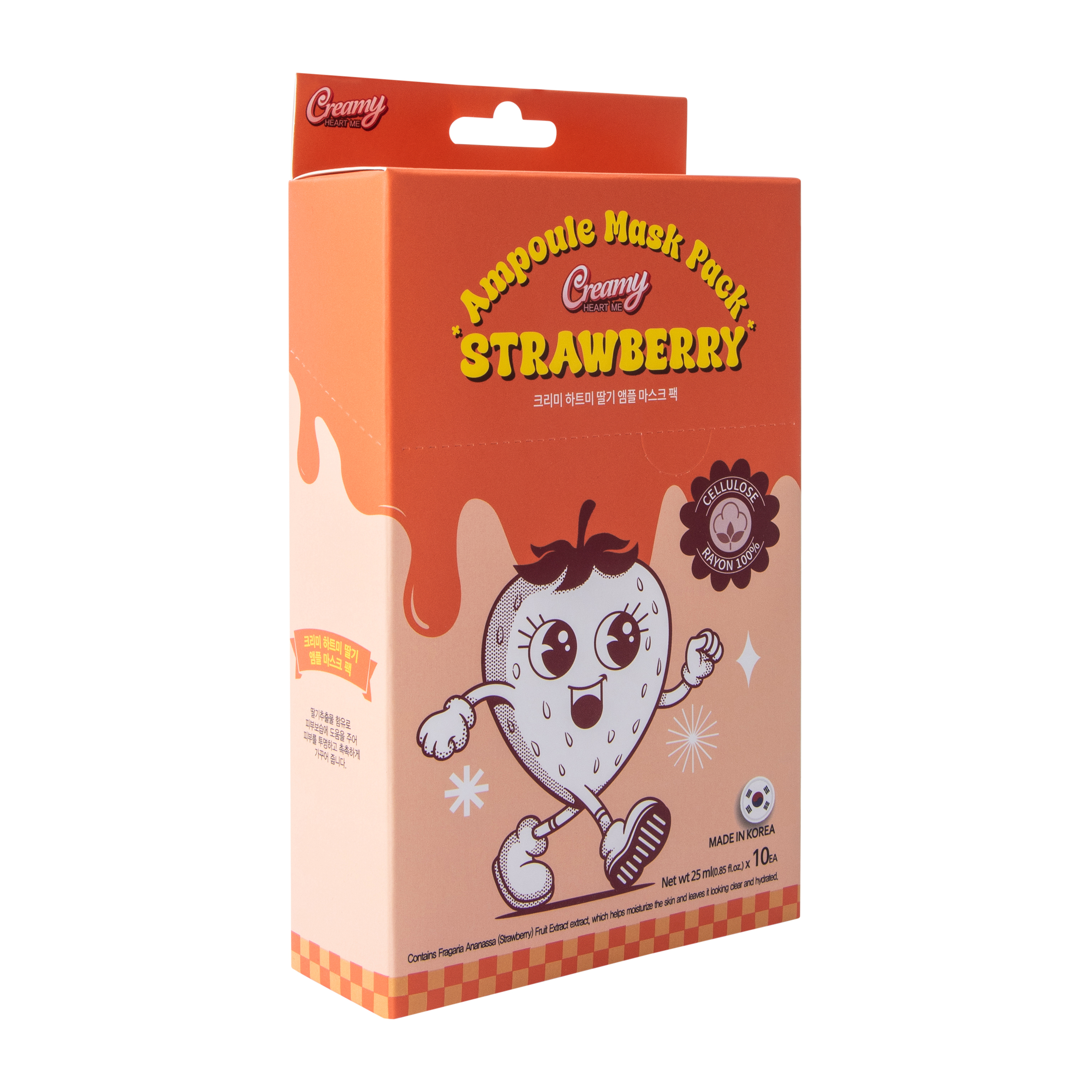 Creamy Heart Me Strawberry Ampoule Mask 10-Pack