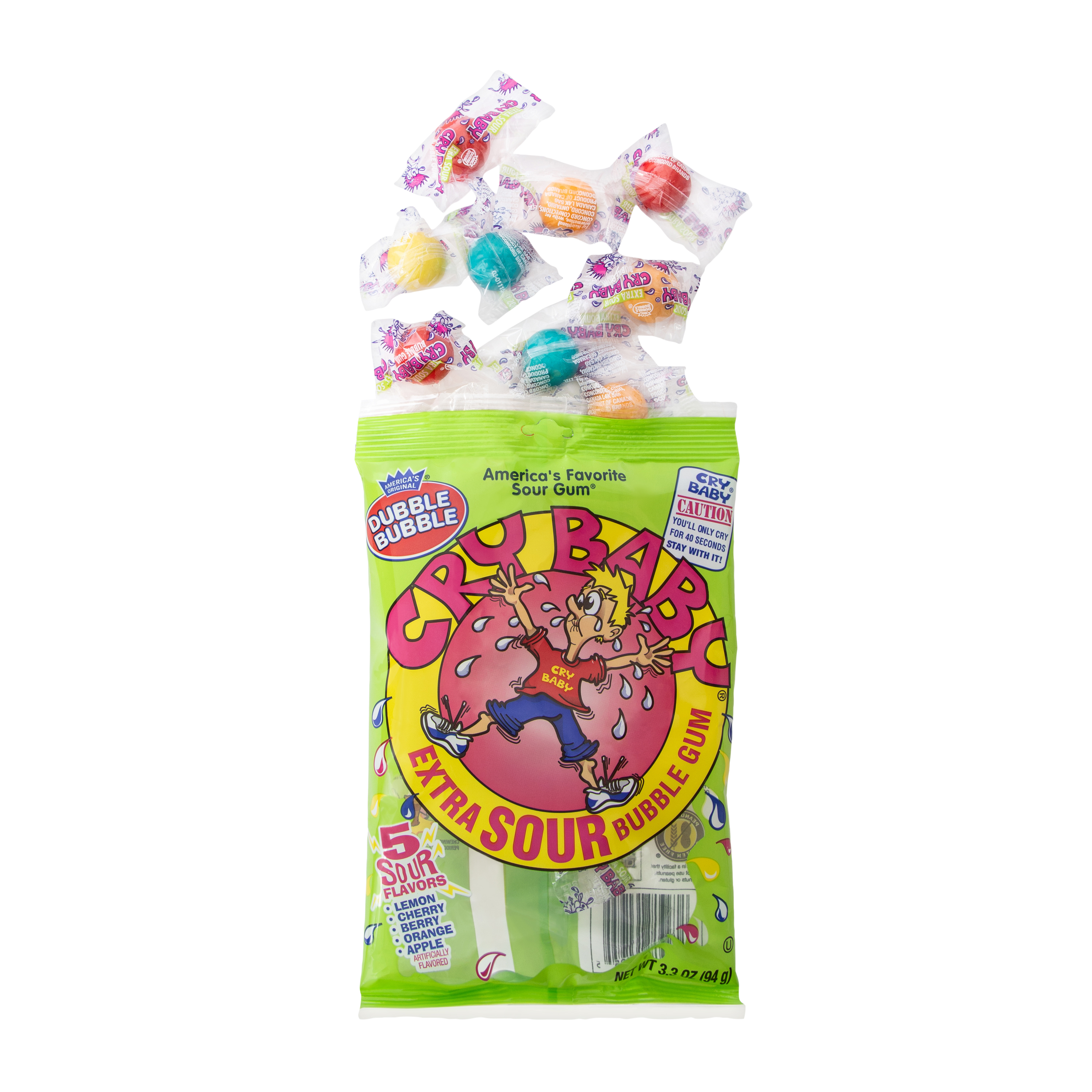 Dubble Bubble® Cry Baby Sour Bubble Gum 4oz