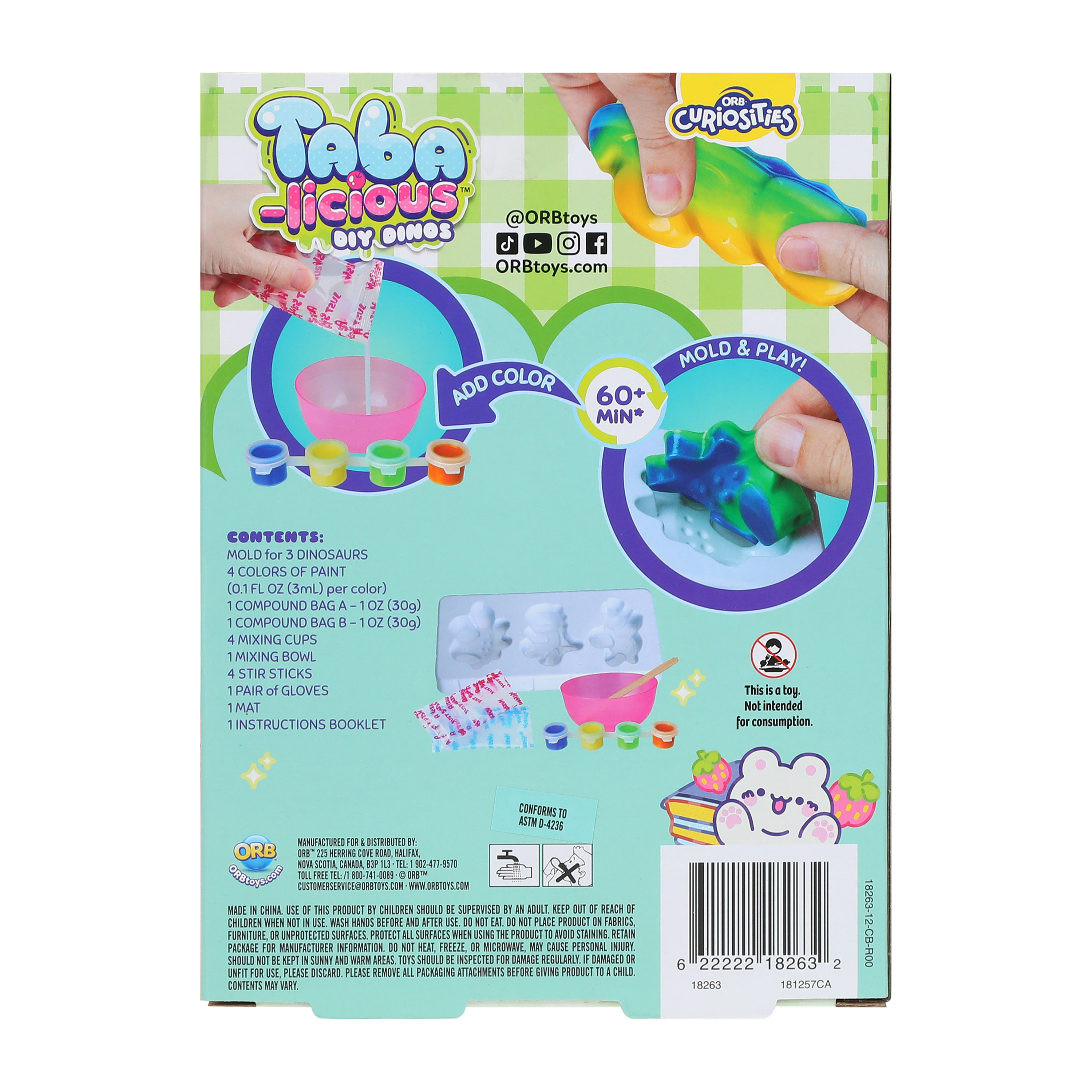 ORB Curiosities™  Taba-Licious DIY Dinos Set