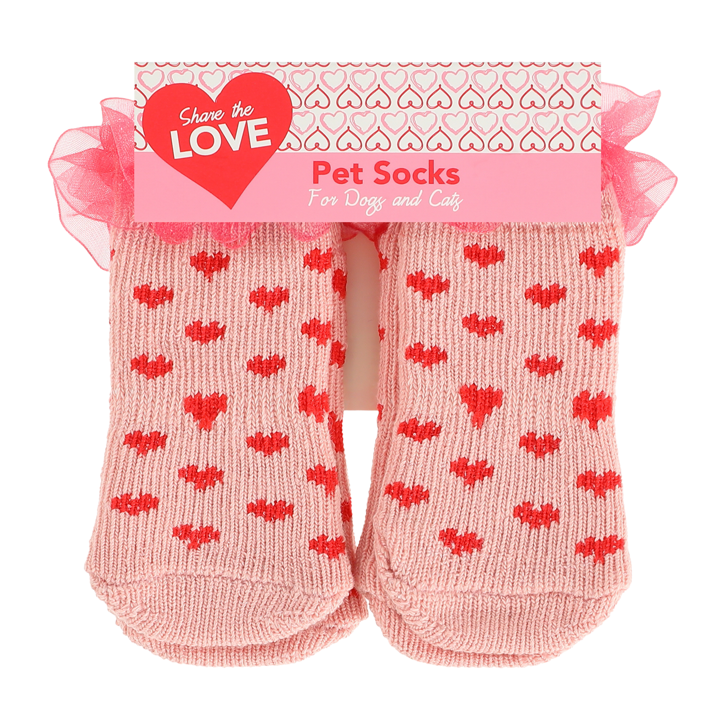 Valentine's Pet Socks For Dogs & Cats