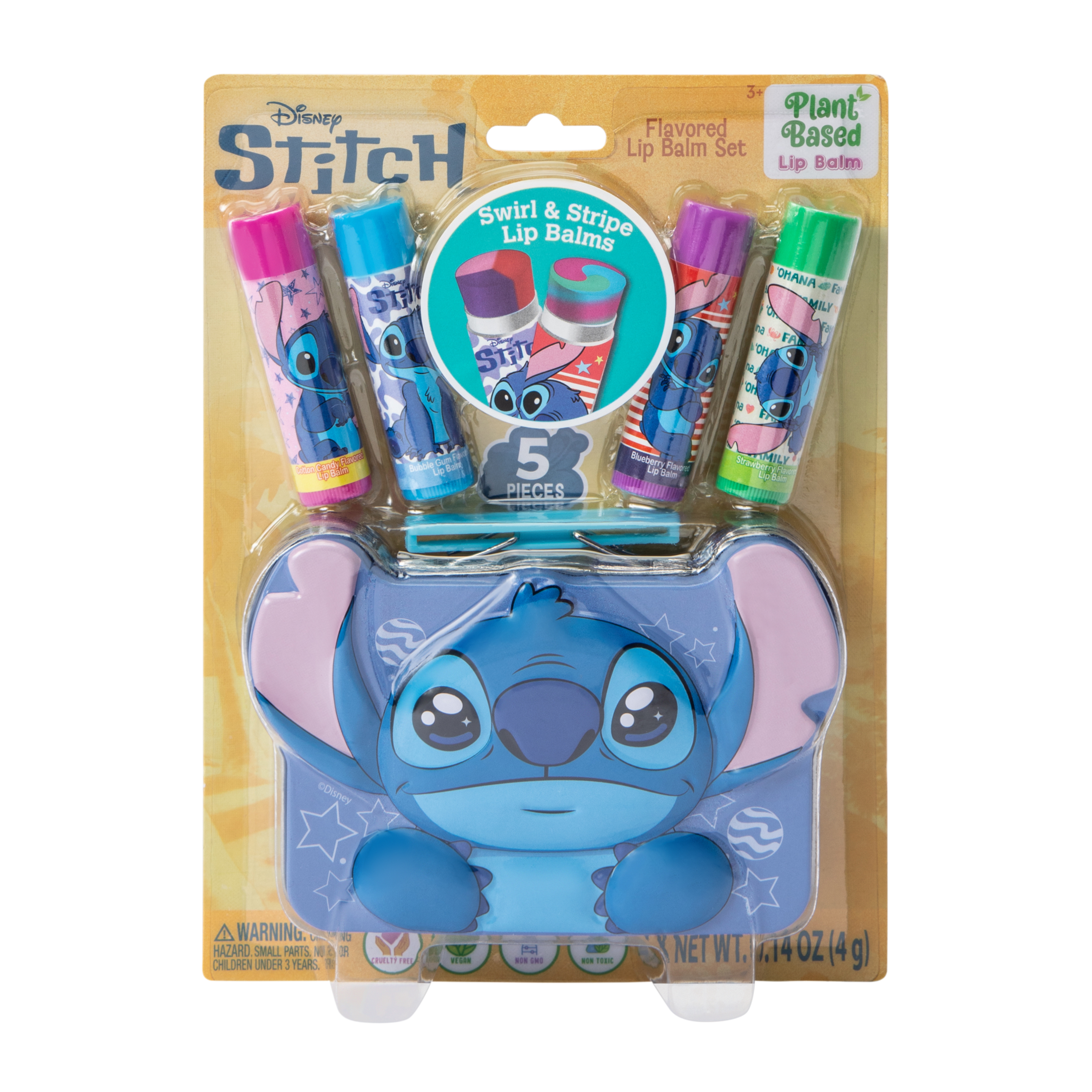 Disney Stitch Flavored Lip Balm Set 5-Pack