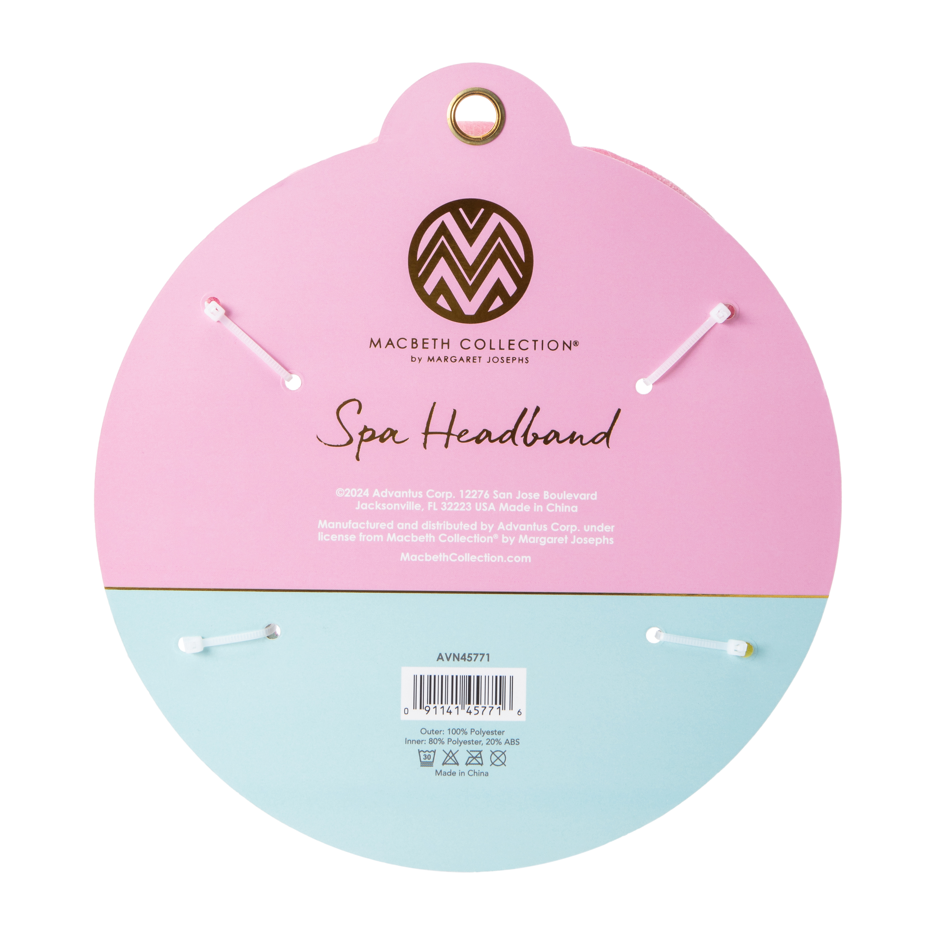 Macbeth Collection® By Margret Josephs Ombre Yellow Pink Spa Headband