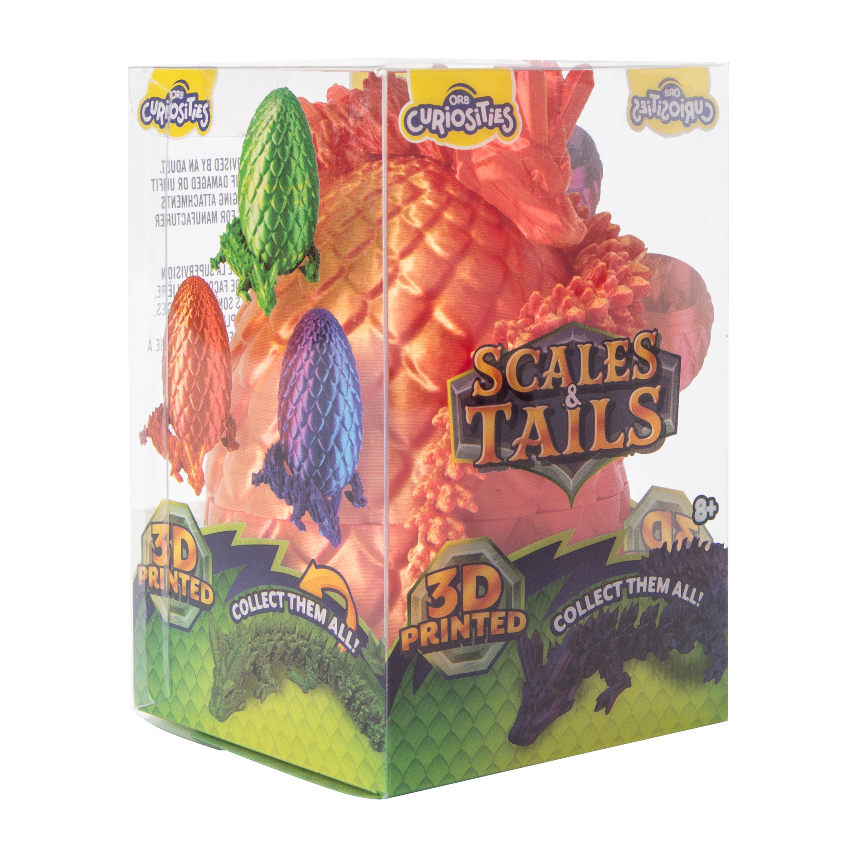 ORB Curiosities 3D Printed Scales & Tails Mystery Egg Toy (Styles May Vary)