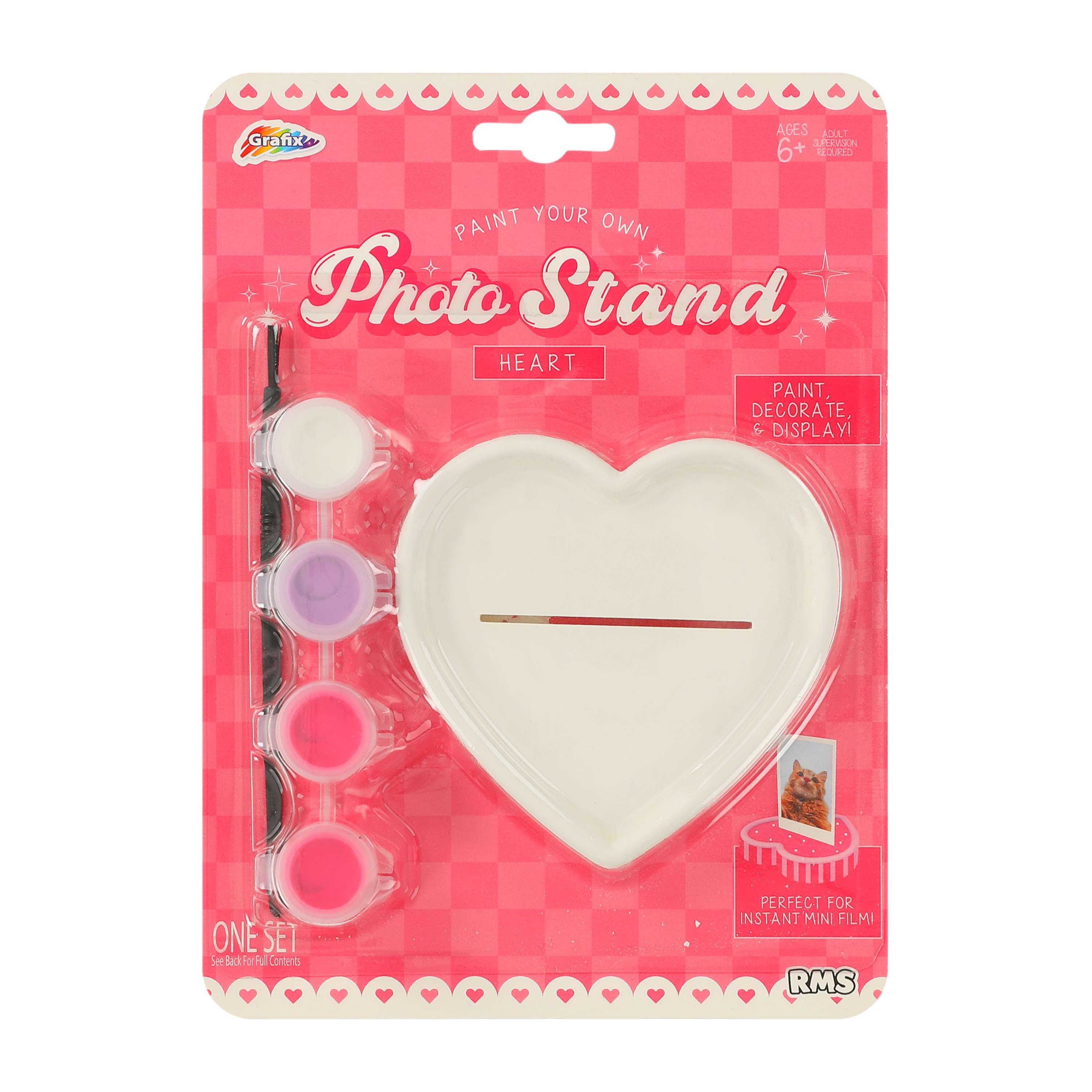 Valentine's Paint Your Own Photo Stand Set