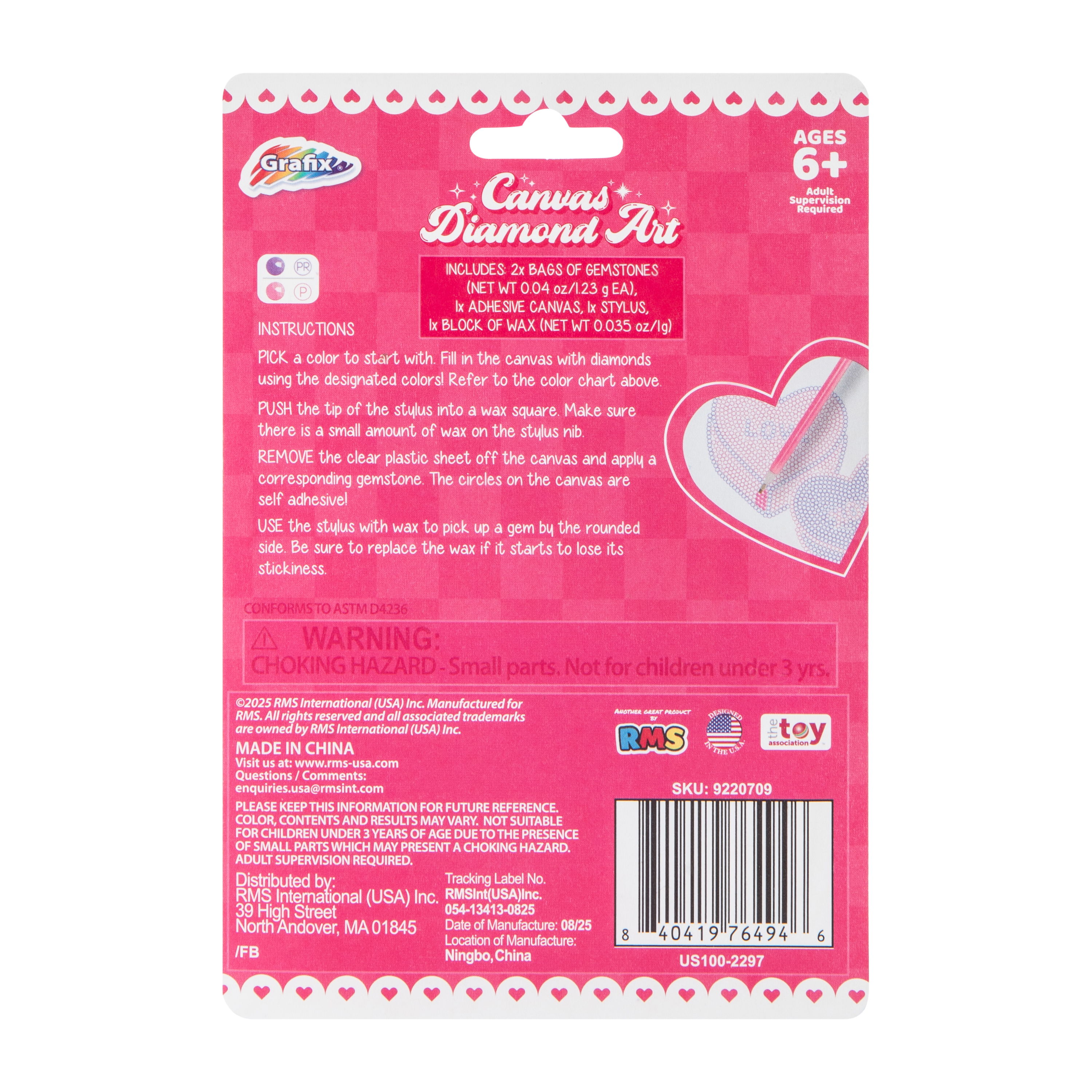 Valentine's Canvas Diamond Art Set