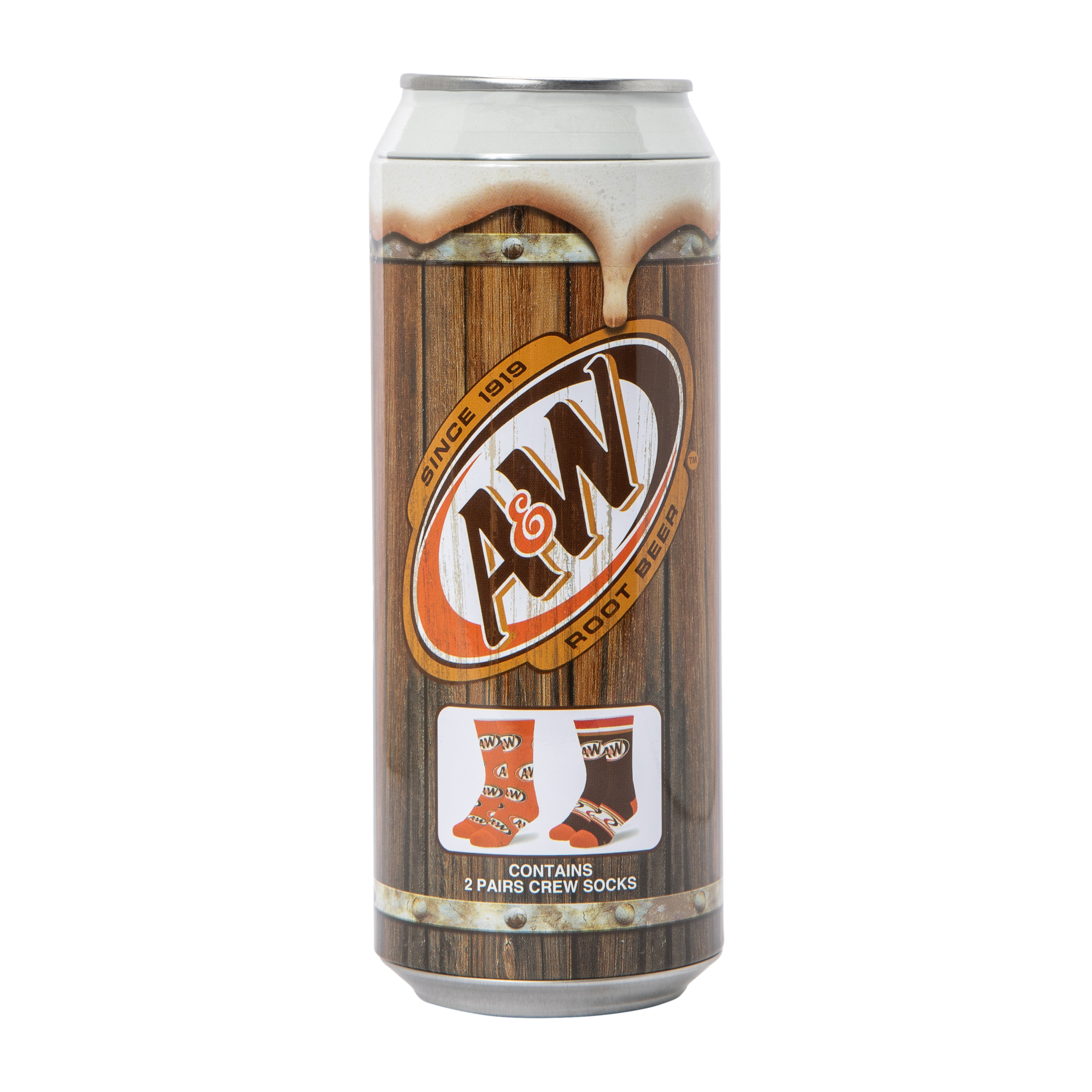 Young Mens Soda Branded Crew Socks 2-Pairs