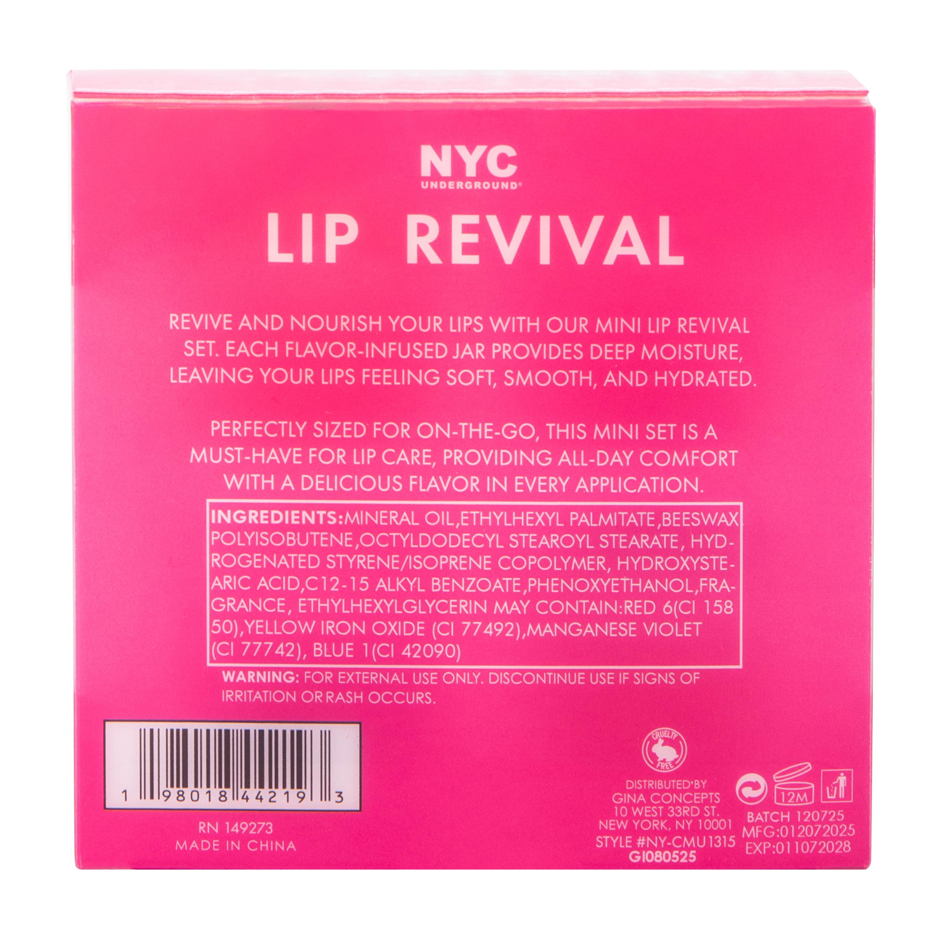 NYC Underground® Lip Revival 4-Pack
