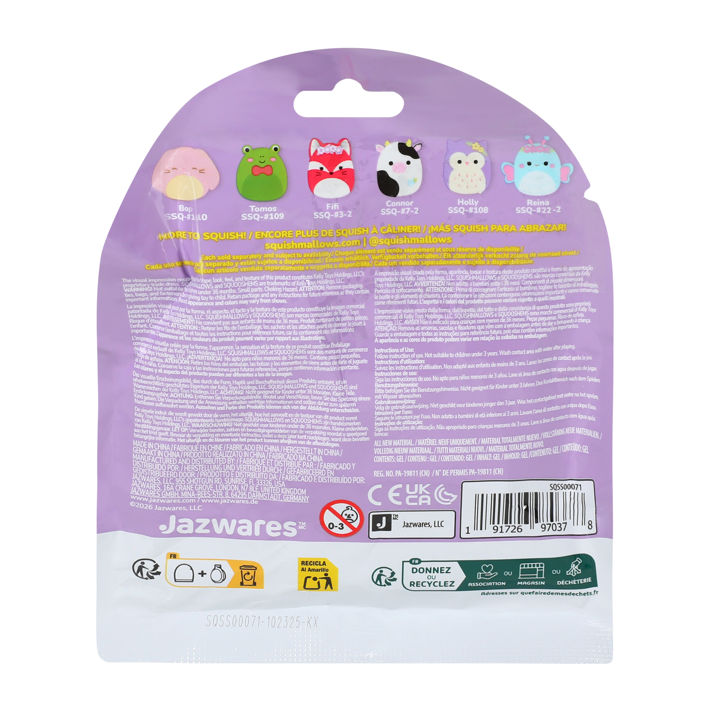 Squishmallows™ Squooshems™ Squishy Figure (Styles May Vary)