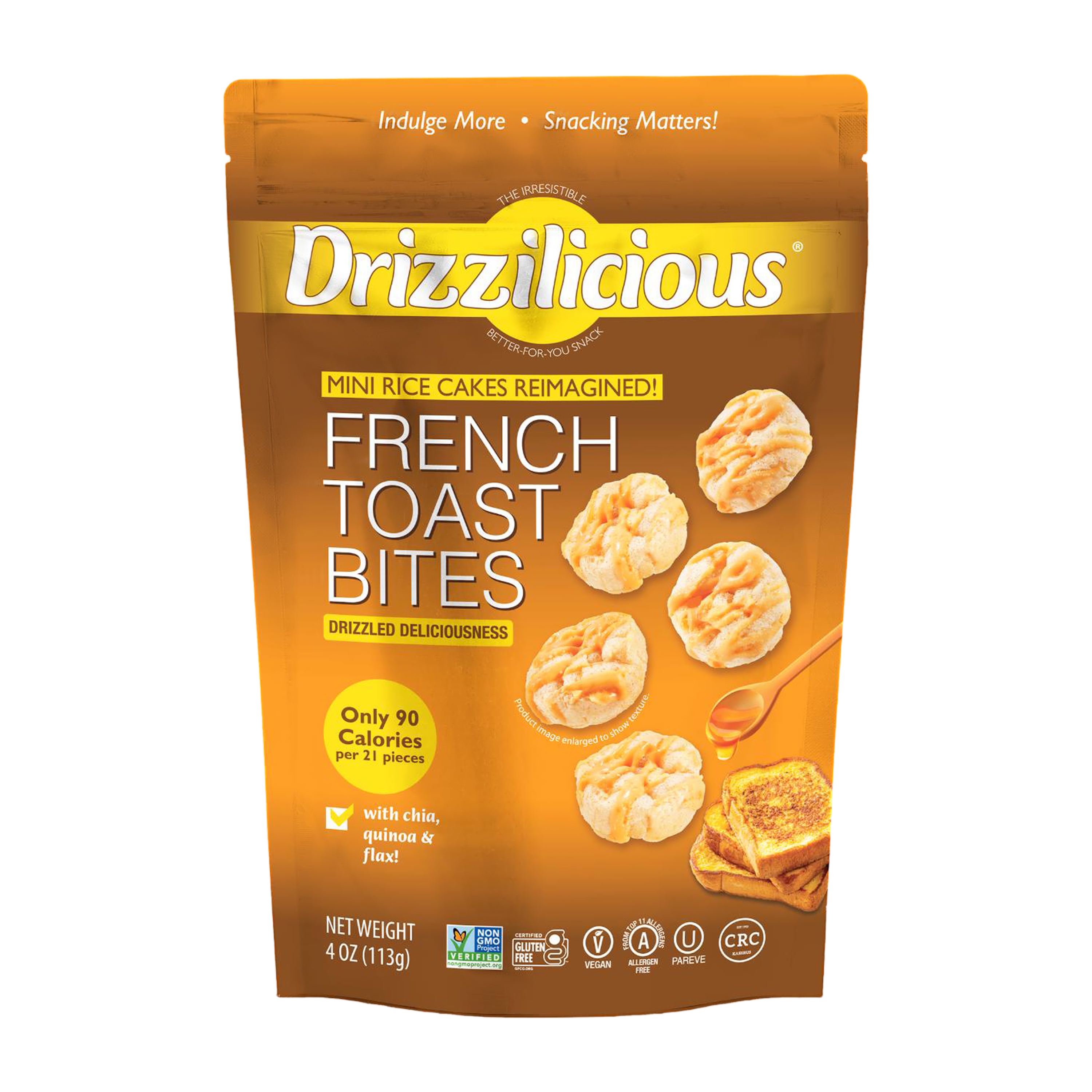 Drizzilicious® French Toast Bites Mini Rice Cakes 4oz