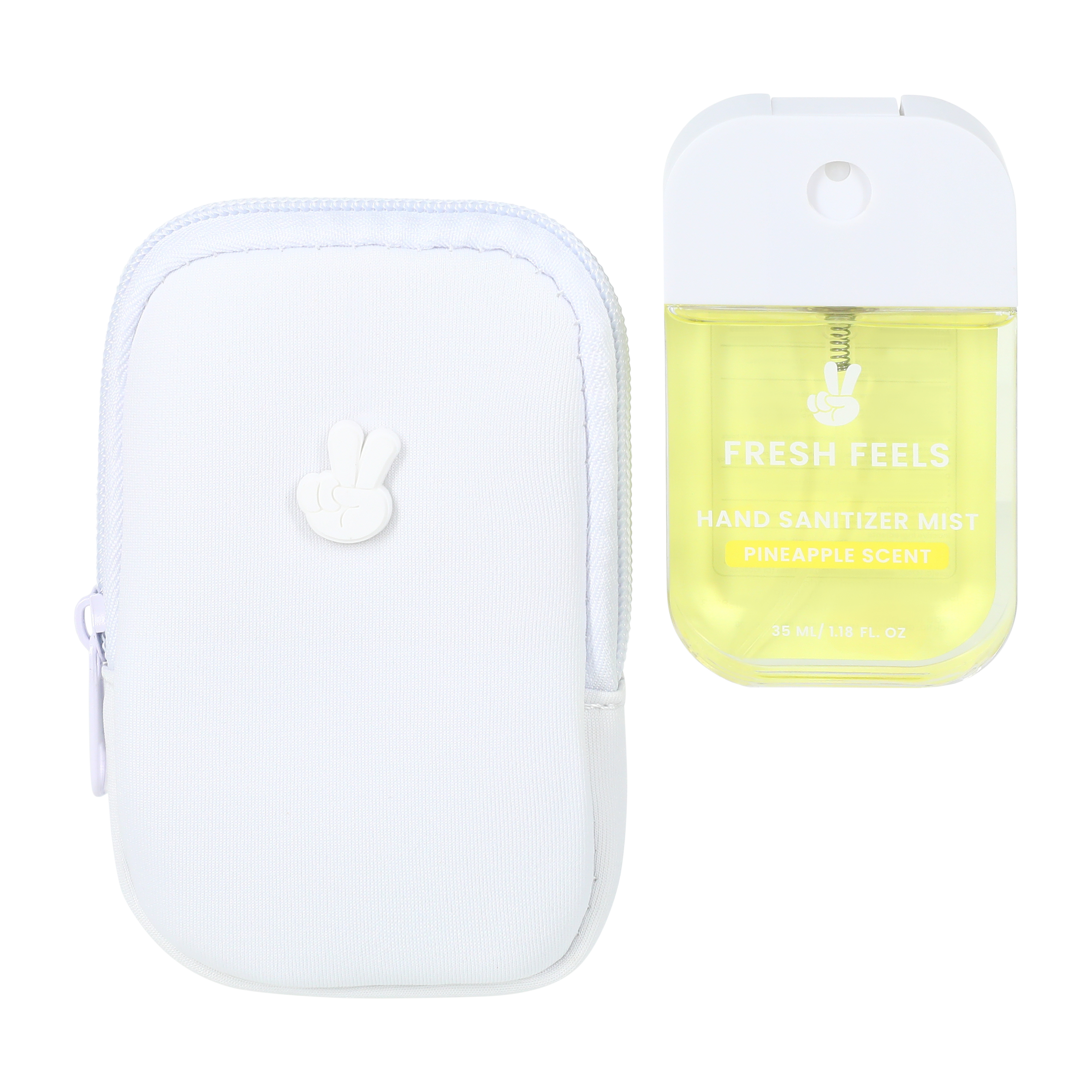 Fresh Feels Pineapple Scent Hand Sanitizer Mist With Holder Set 1.18oz