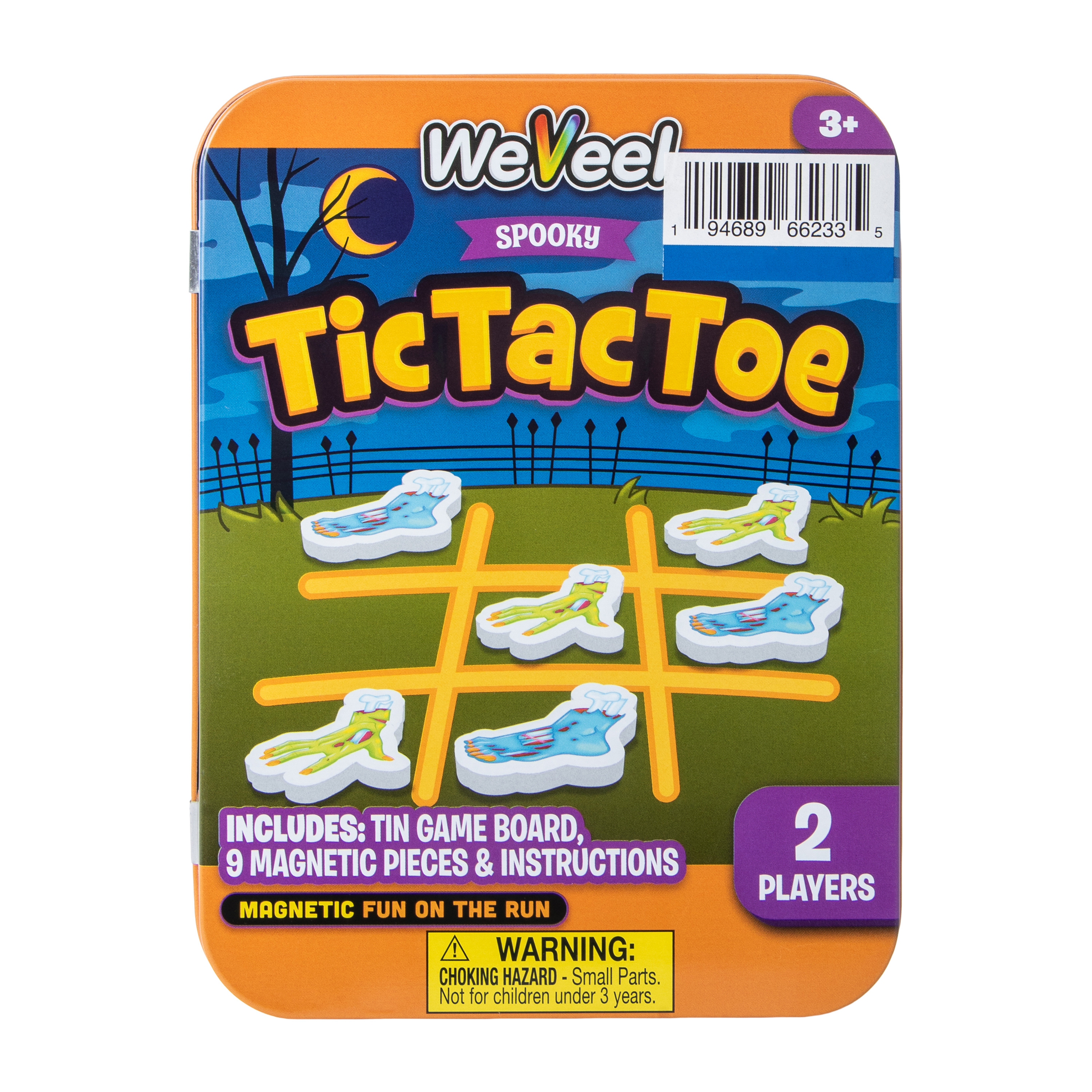 WeVeel Spooky Tic Tac Toe Checkers Game
