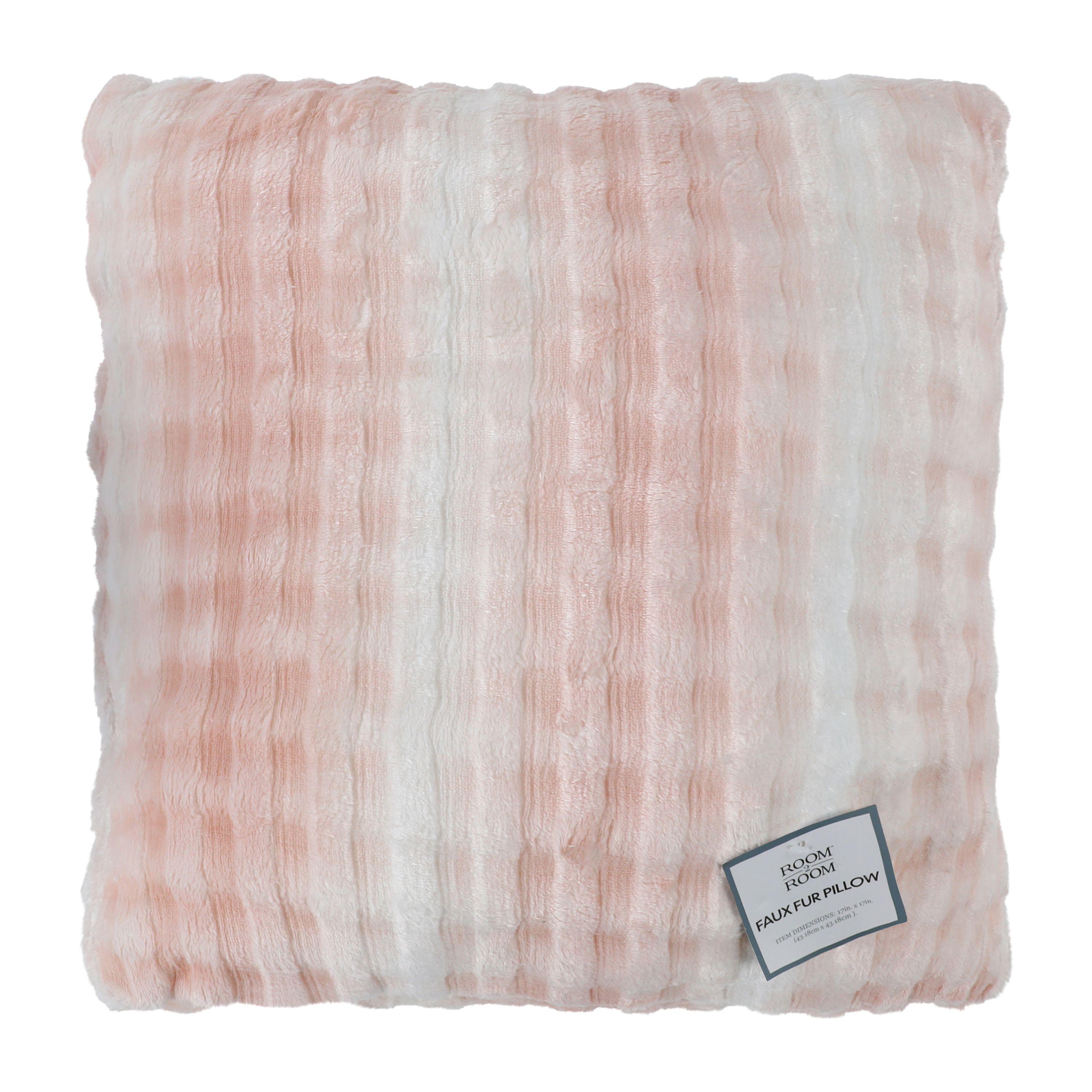 Faux Fur Pillow 17inx17in