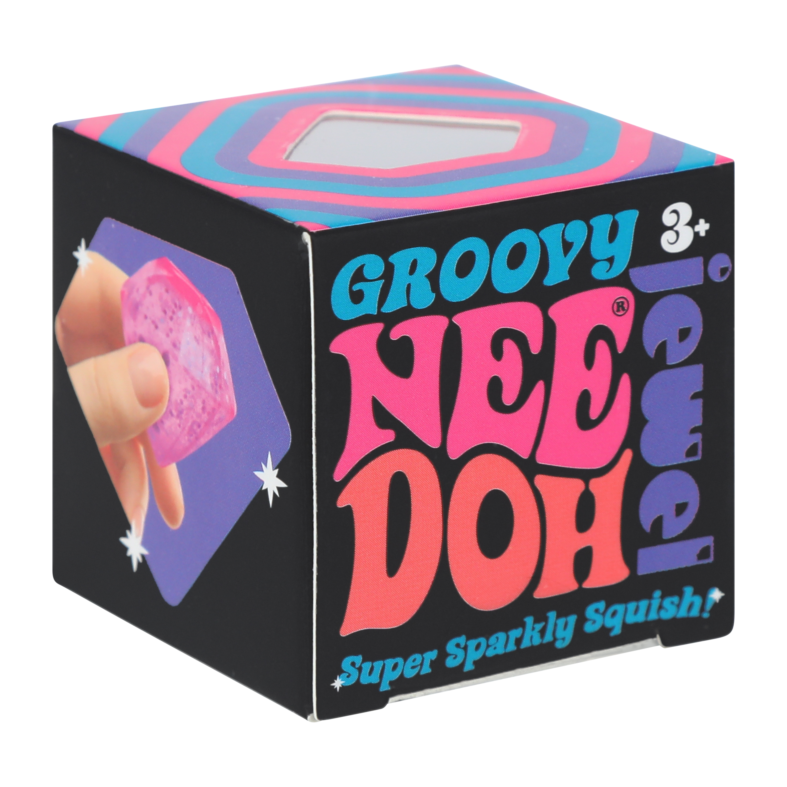 Nee Doh® Groovy Jewel Sparkly Squish Toy