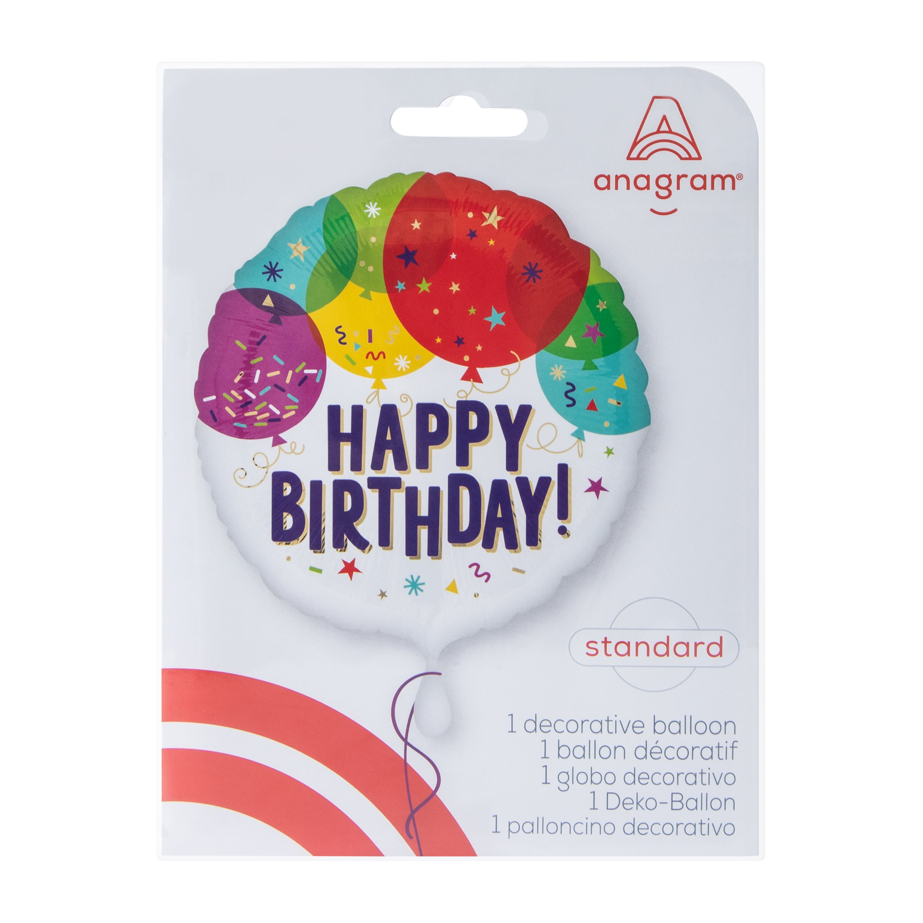 INFLATED Anagram® Standard Happy Birth Decorative Balloon