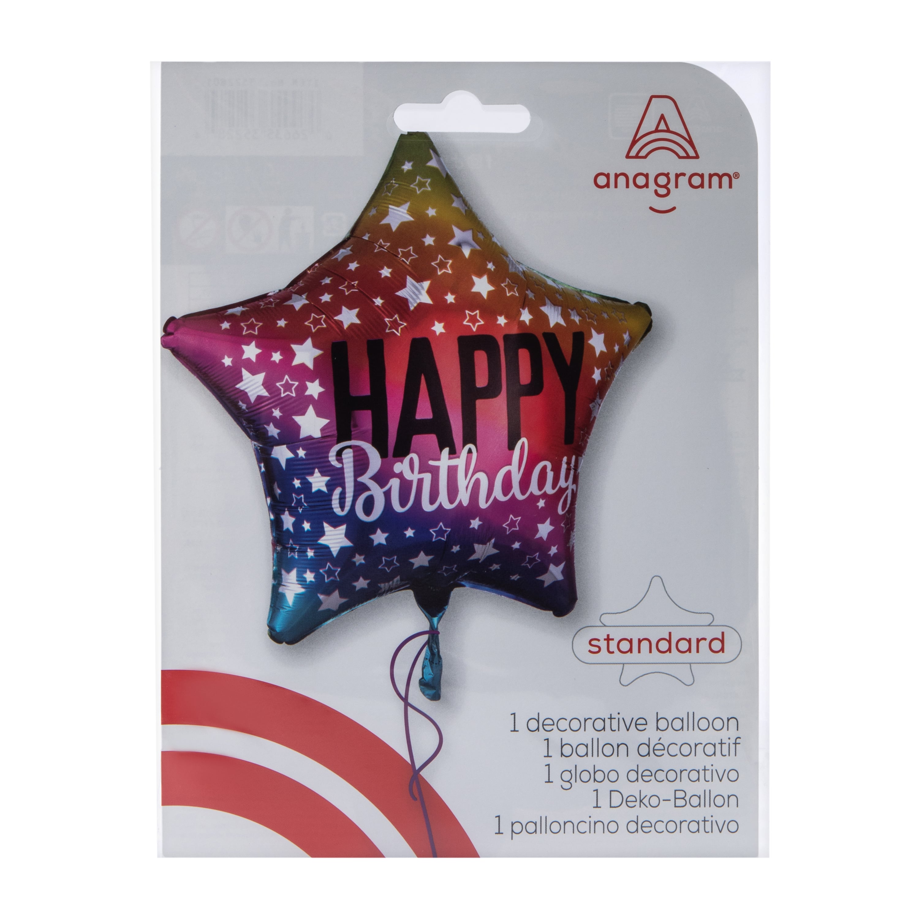 INFLATED Happy Birthday Star Party Balloon