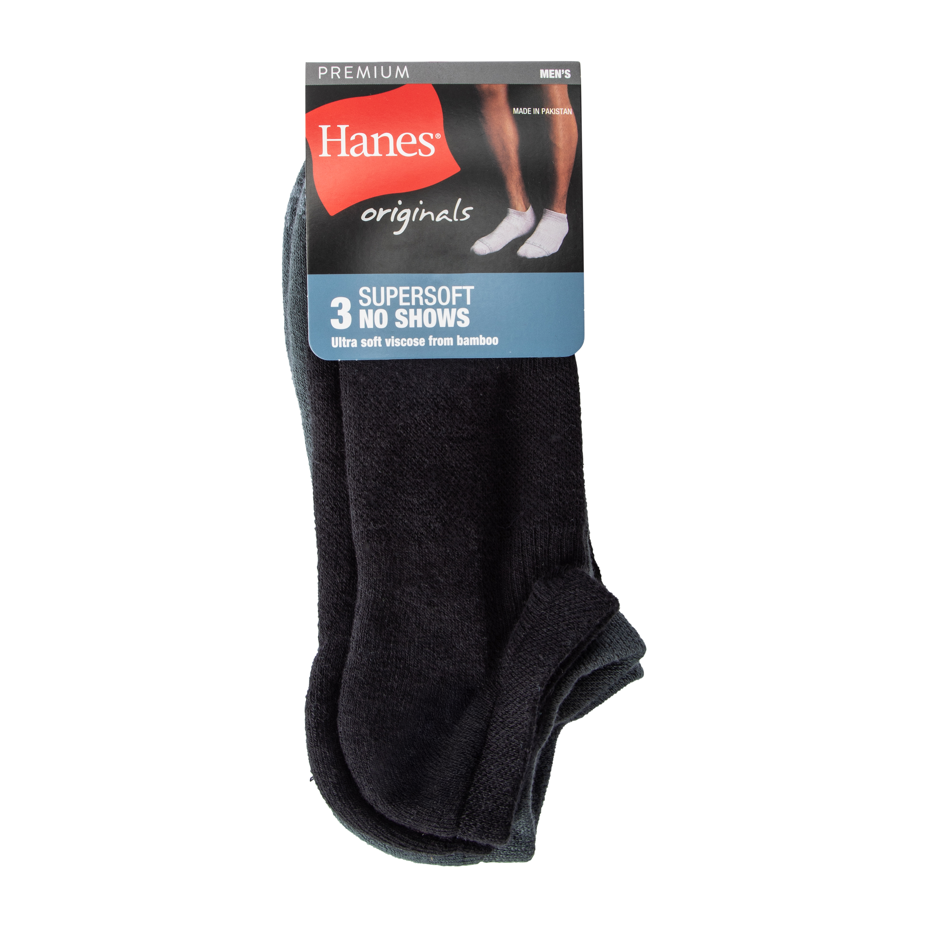 Young Mens Hanes® Supersoft No Shows 3-Pairs