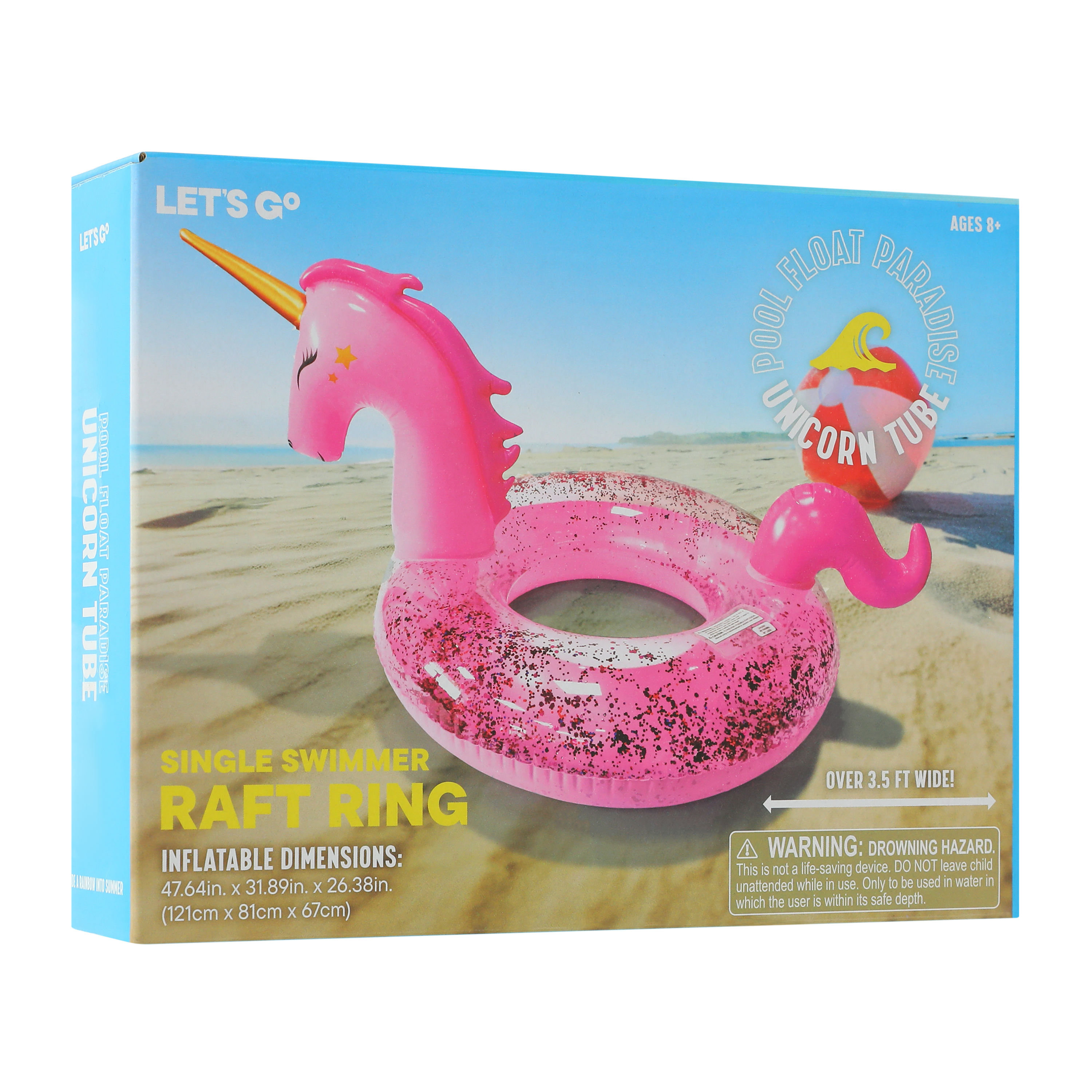 Single Swimmer Unicorn Tube Raft Ring