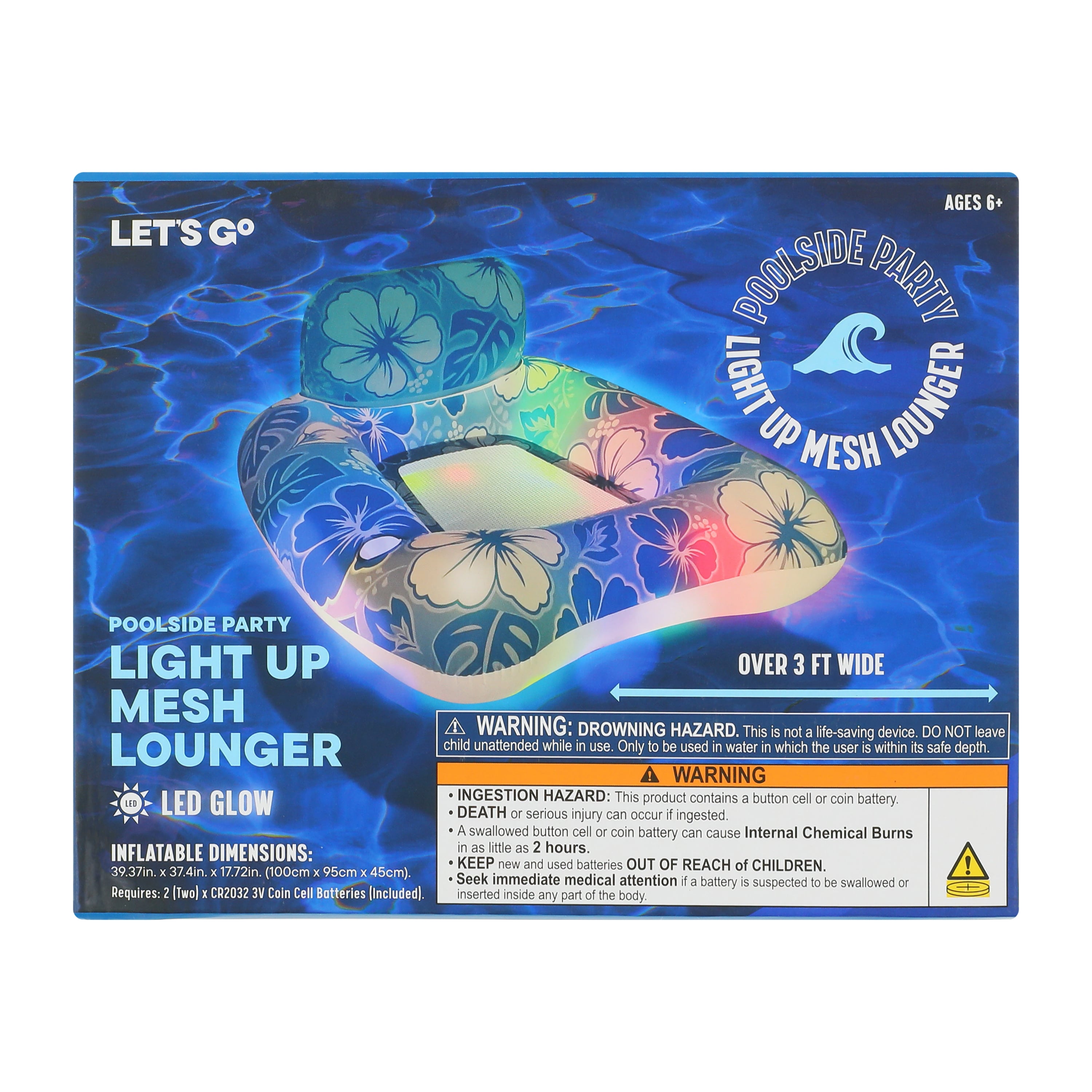 Poolside Party Light Up Mesh Lounger