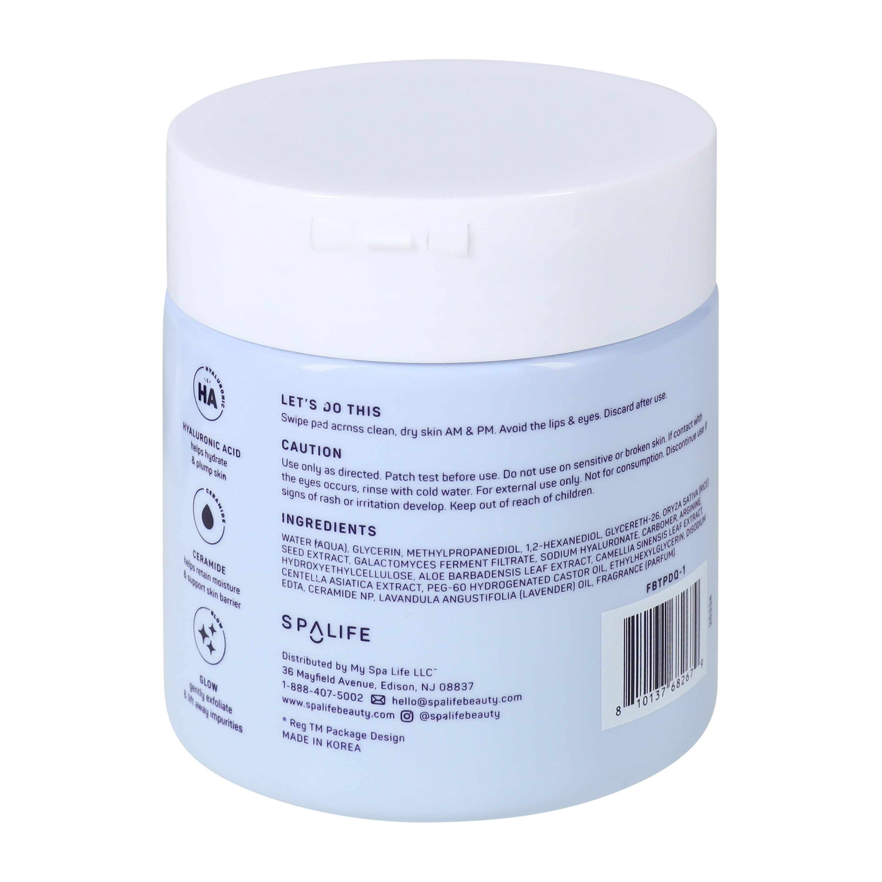 Spalife Dew Drops Hydrating Toner Pads 60-Pack 4.4oz