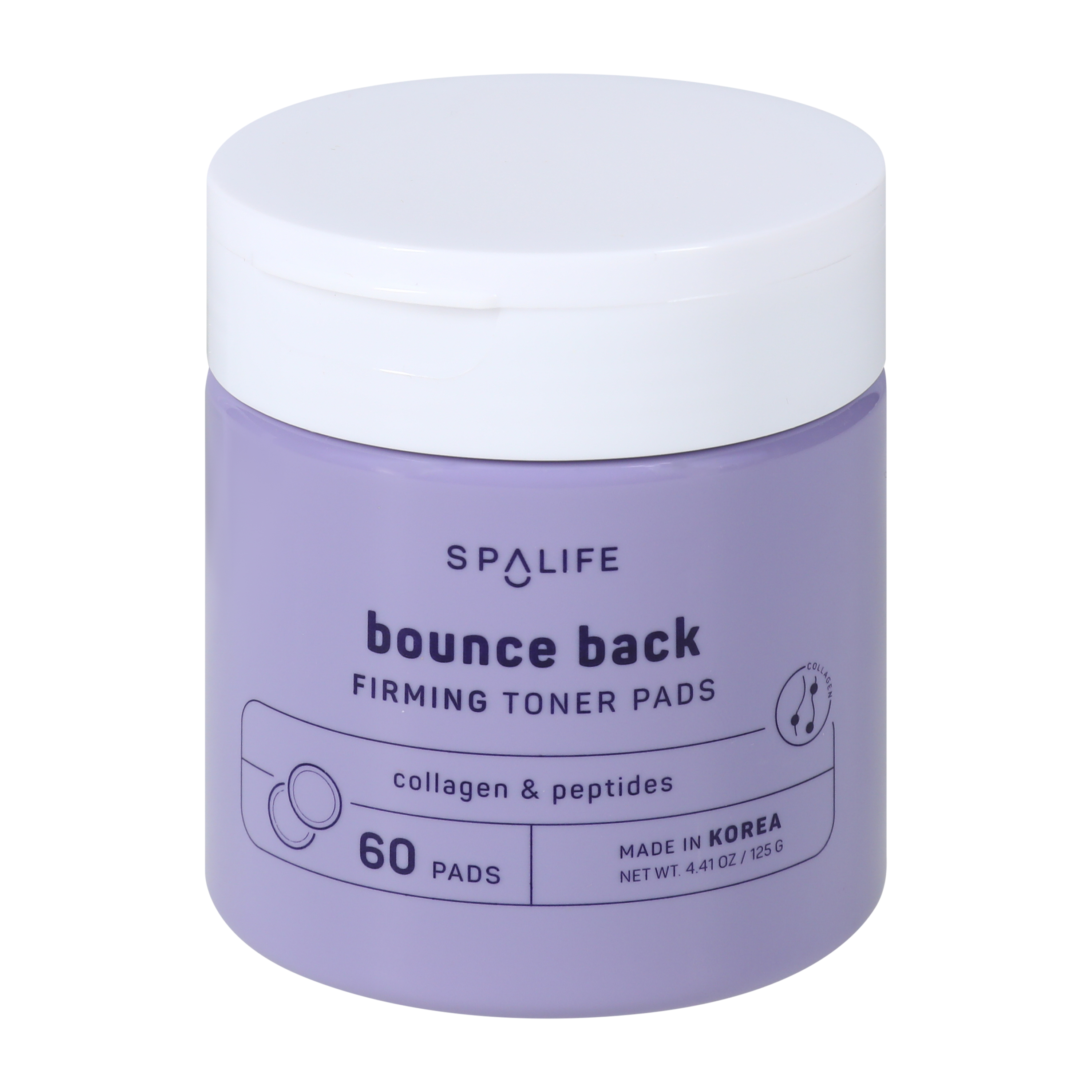 Spalife Bounce Back Firming Toner Pads 60-Pack 4.4oz