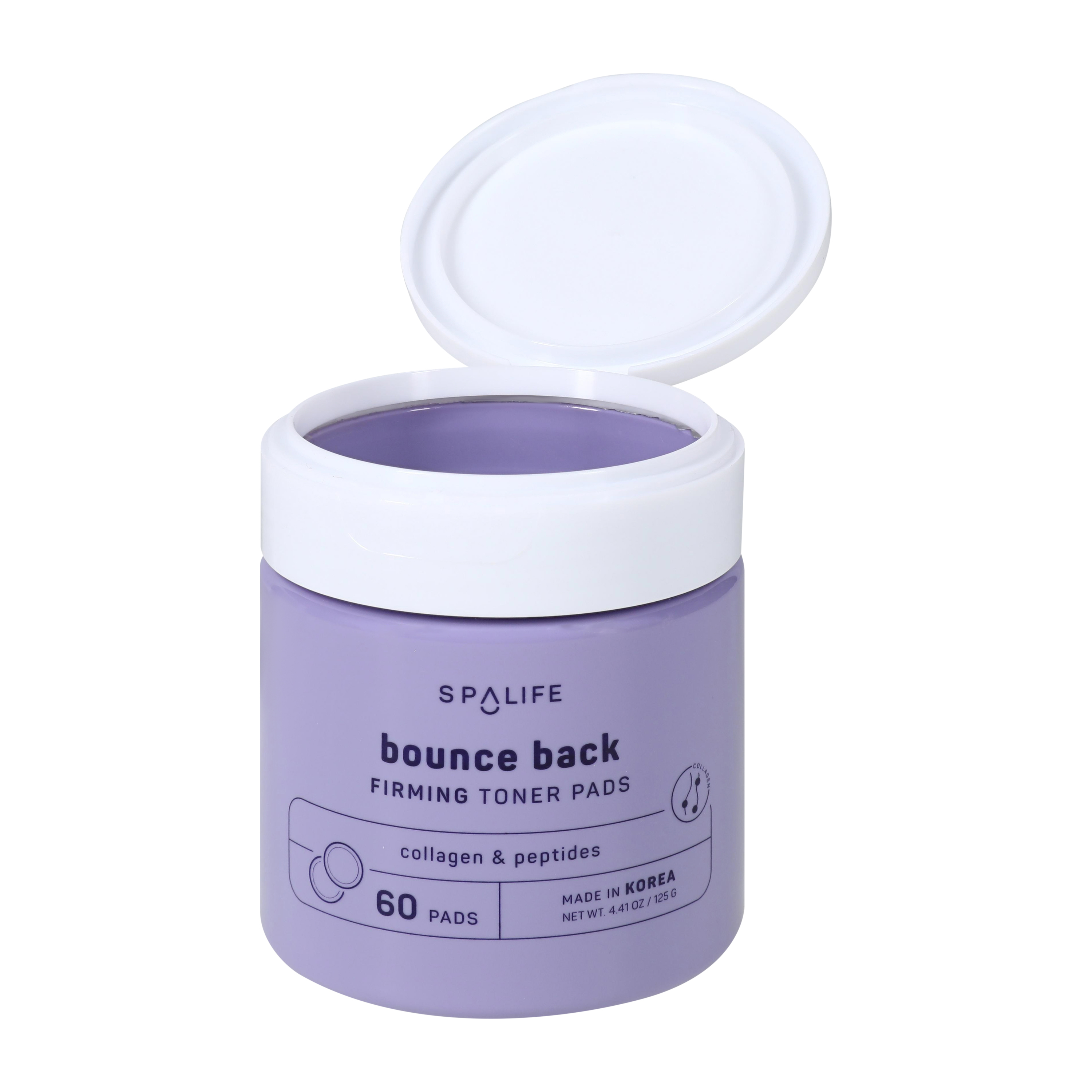 Spalife Bounce Back Firming Toner Pads 60-Pack 4.4oz