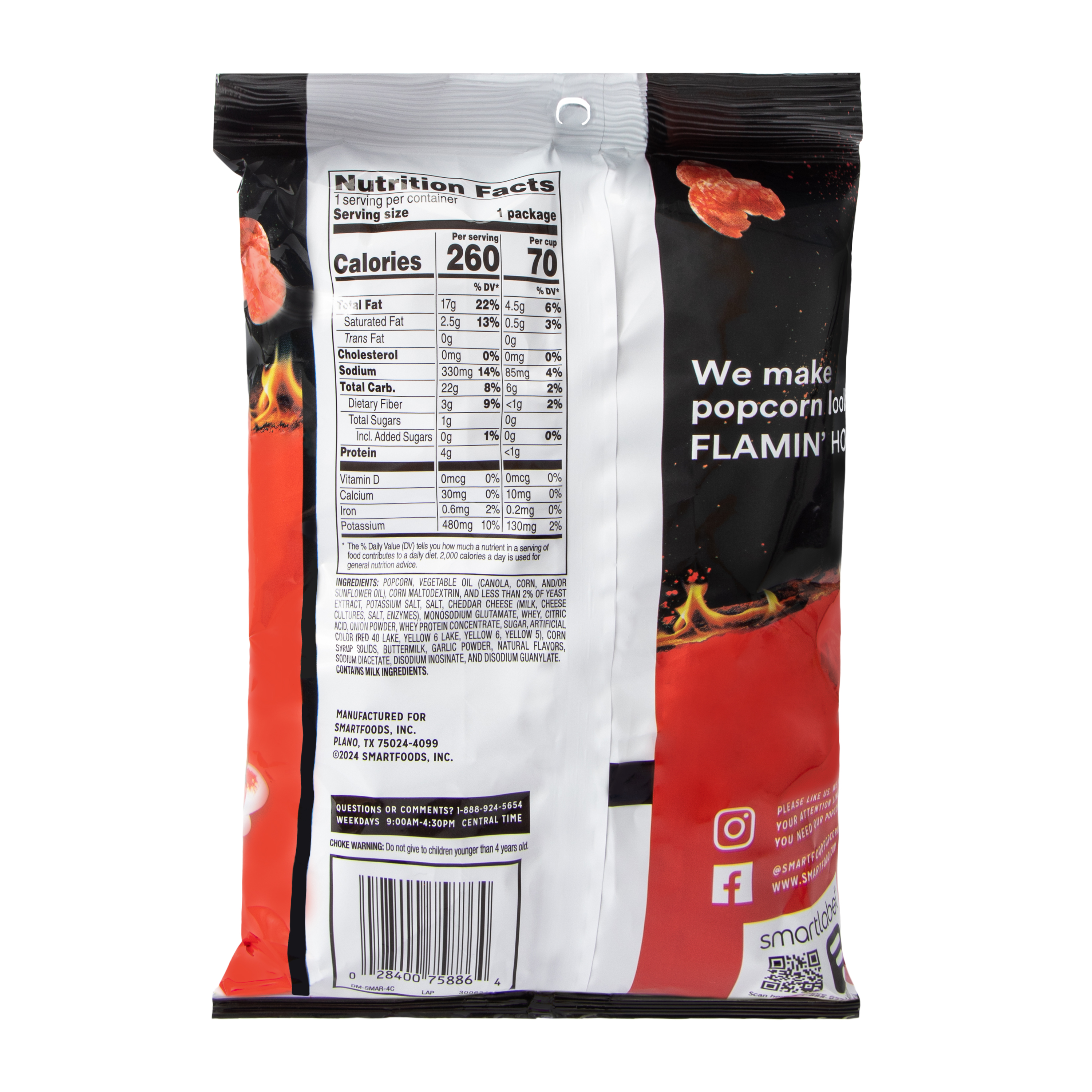 Cheetos® Smartfood® Flamin' Hot® Flavored Popcorn 1 5/8oz