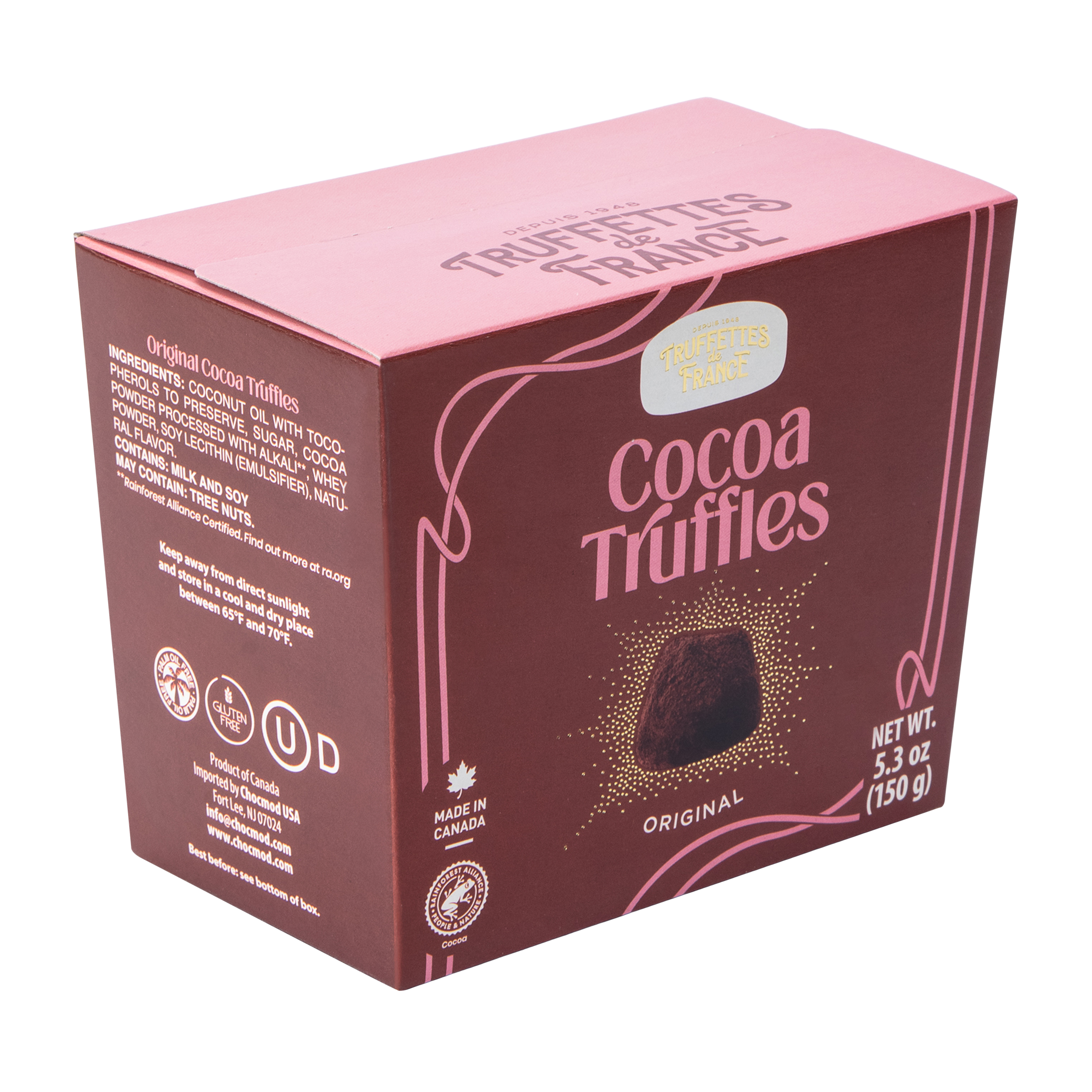 Truffettes De France Cocoa Truffles Original 5.3oz